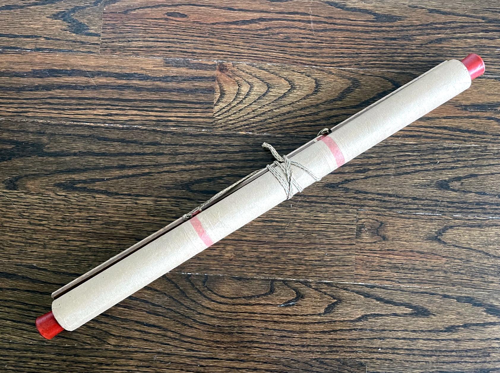 Gohonzon japonés Caligrafía budista Pergamino mandala Período Meiji en venta 9