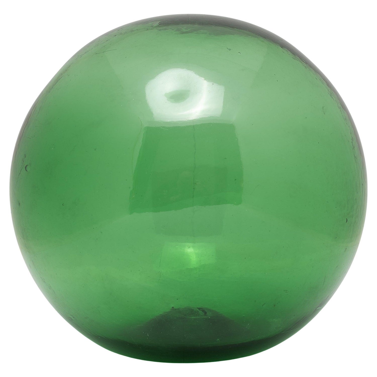 Japanese Green Glass Fisherman's Float, C. 1900 For Sale at 1stDibs