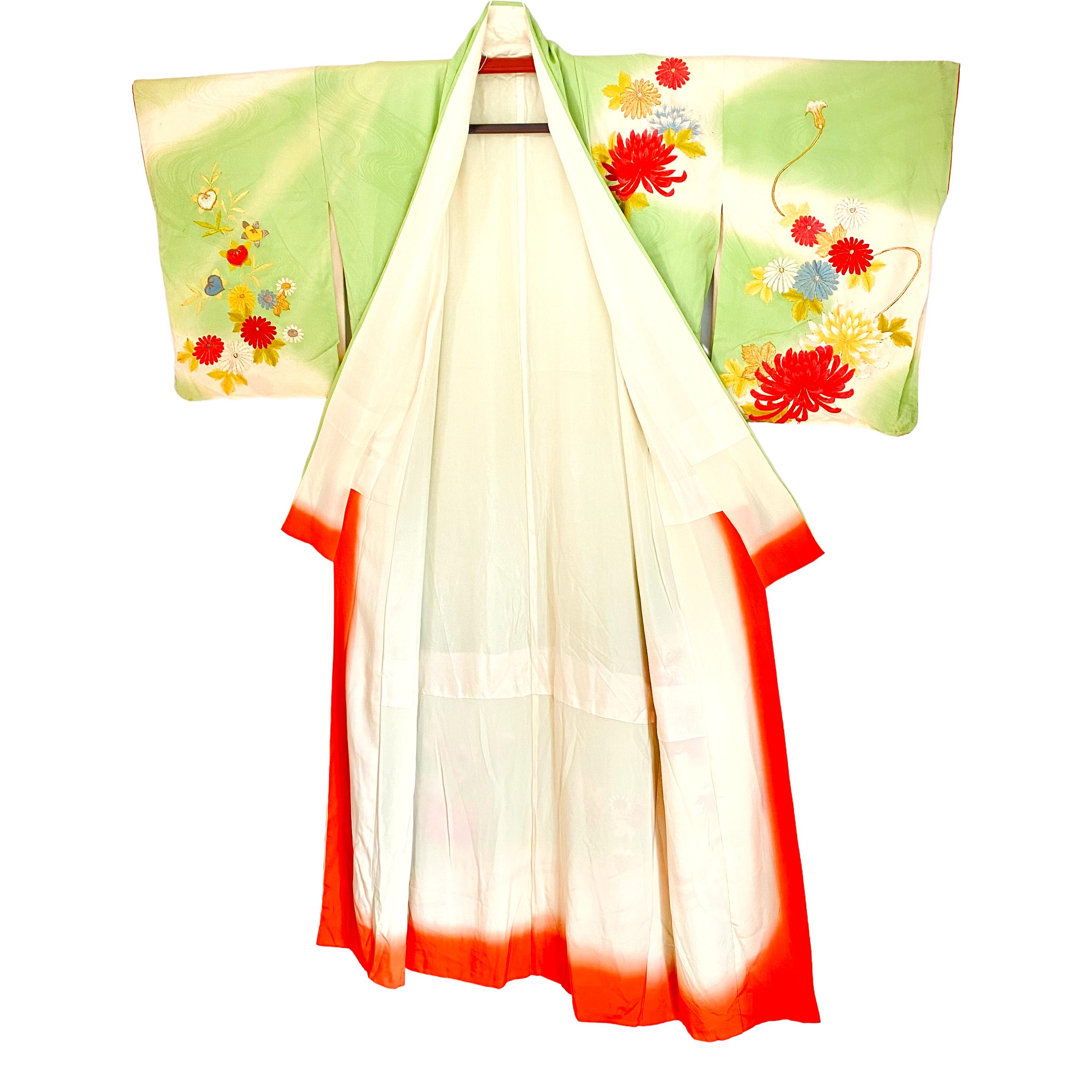 japanese green kimono