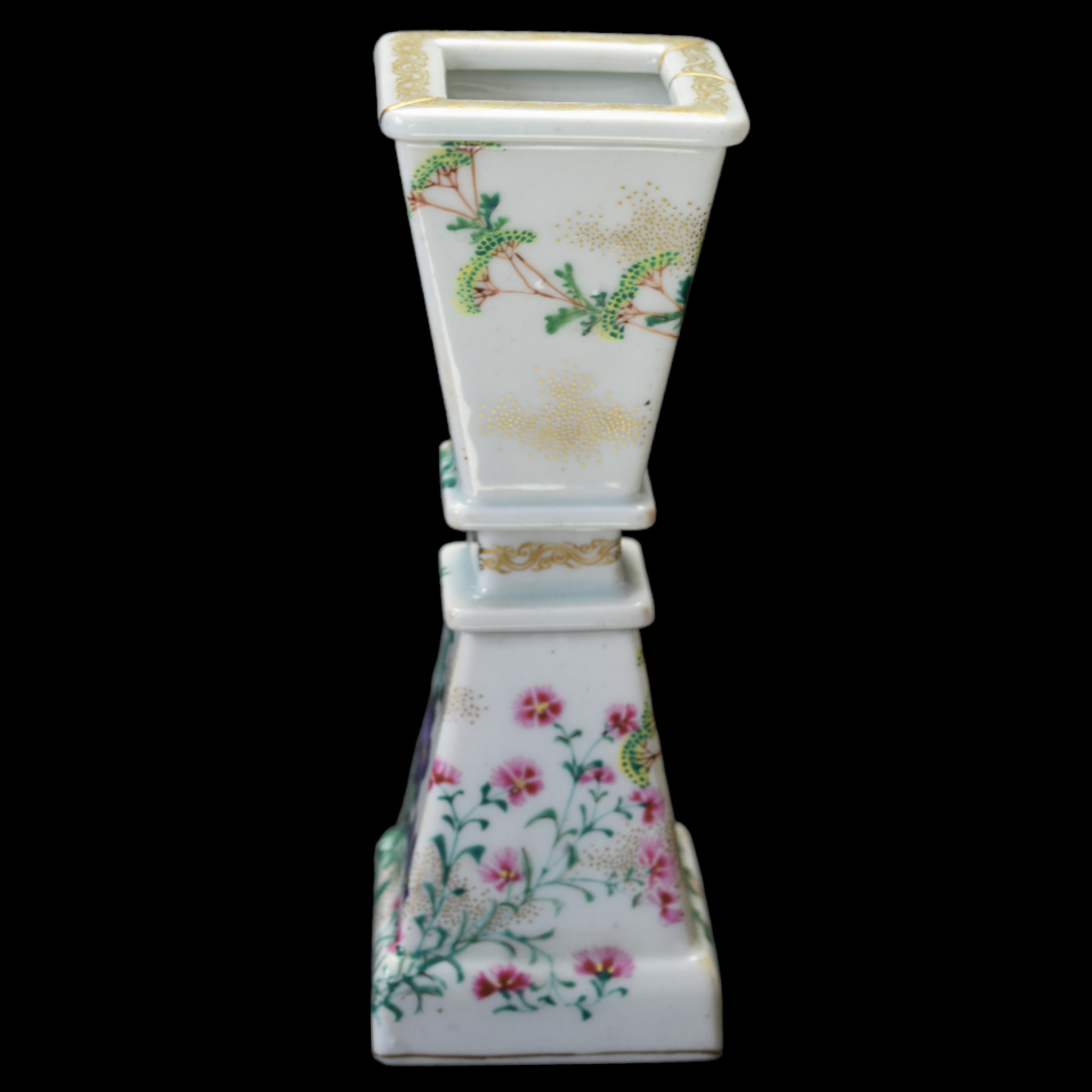 Vaso giapponese GU con decorazione floreale In condizioni ottime a MEAUX, FR