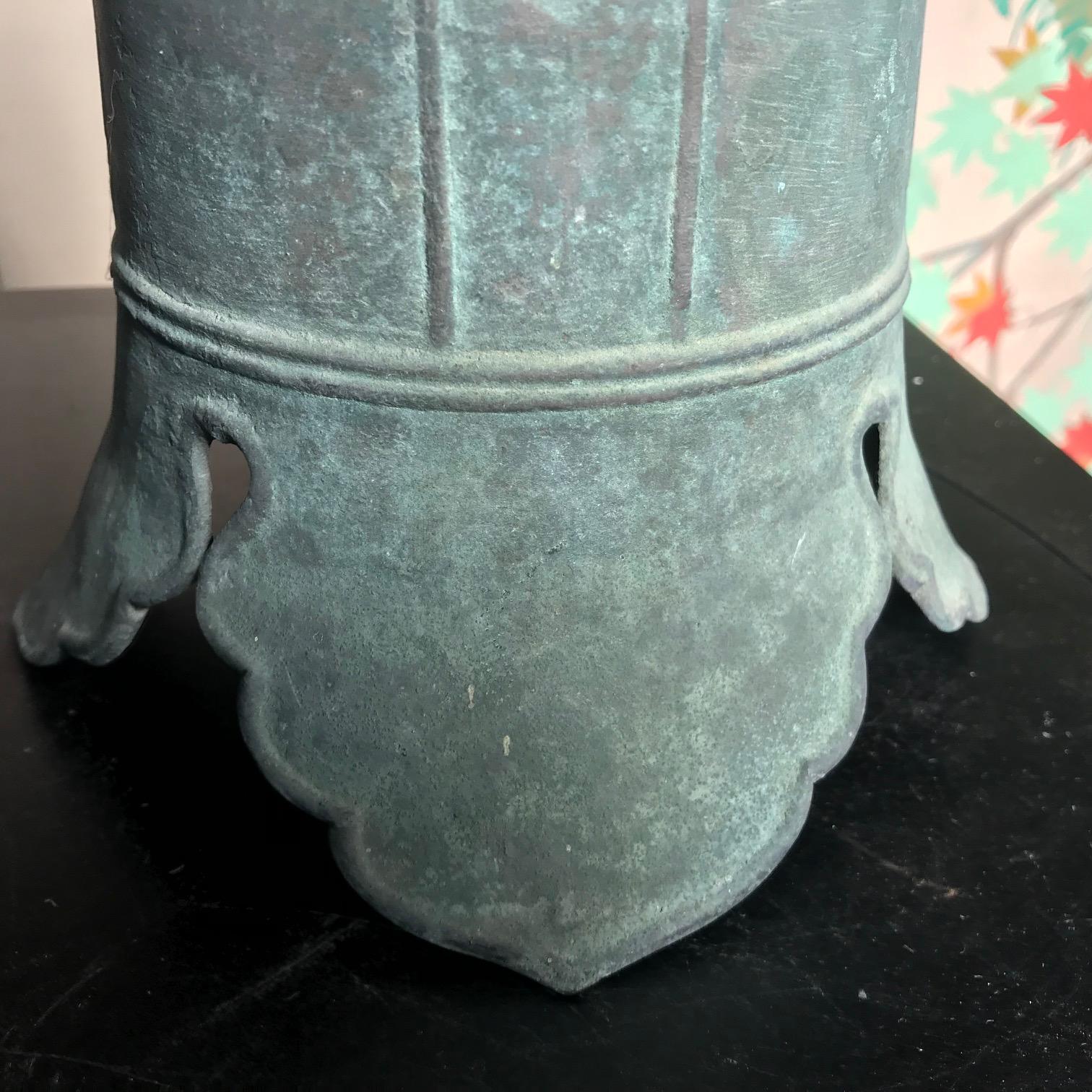 Japanese Hand Cast Big Bronze Temple Bell with 