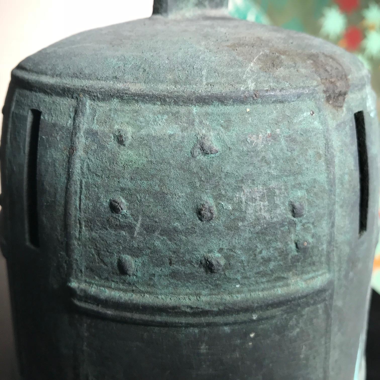 Japanese Hand Cast Big Bronze Temple Bell with 
