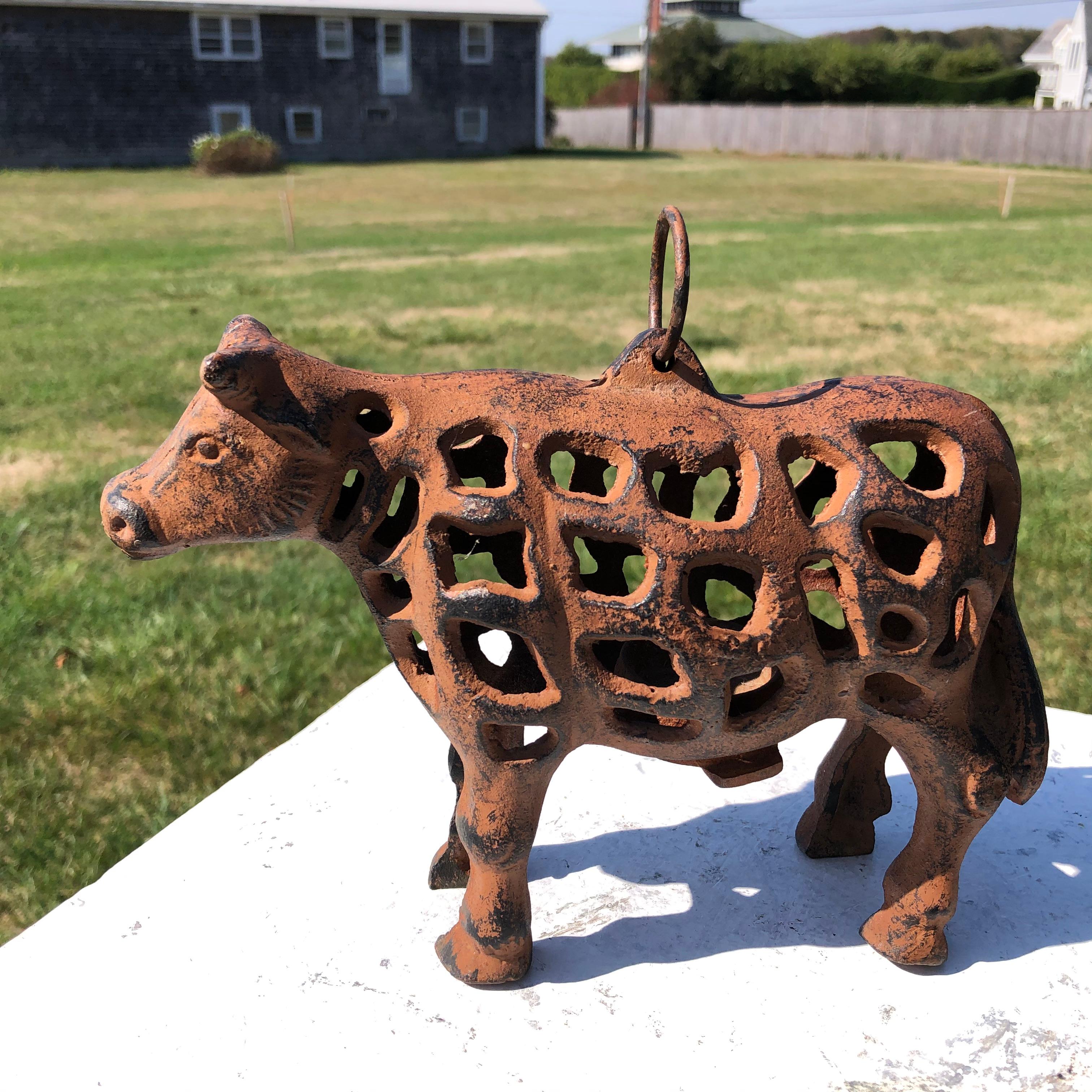 cast iron cow grill for sale