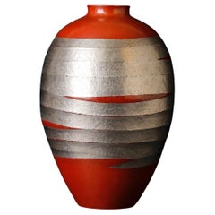 Japanese hand hammered copper vase by famous Gyokusendo Japanese hand hammered copper vase by famous Gyokusendo