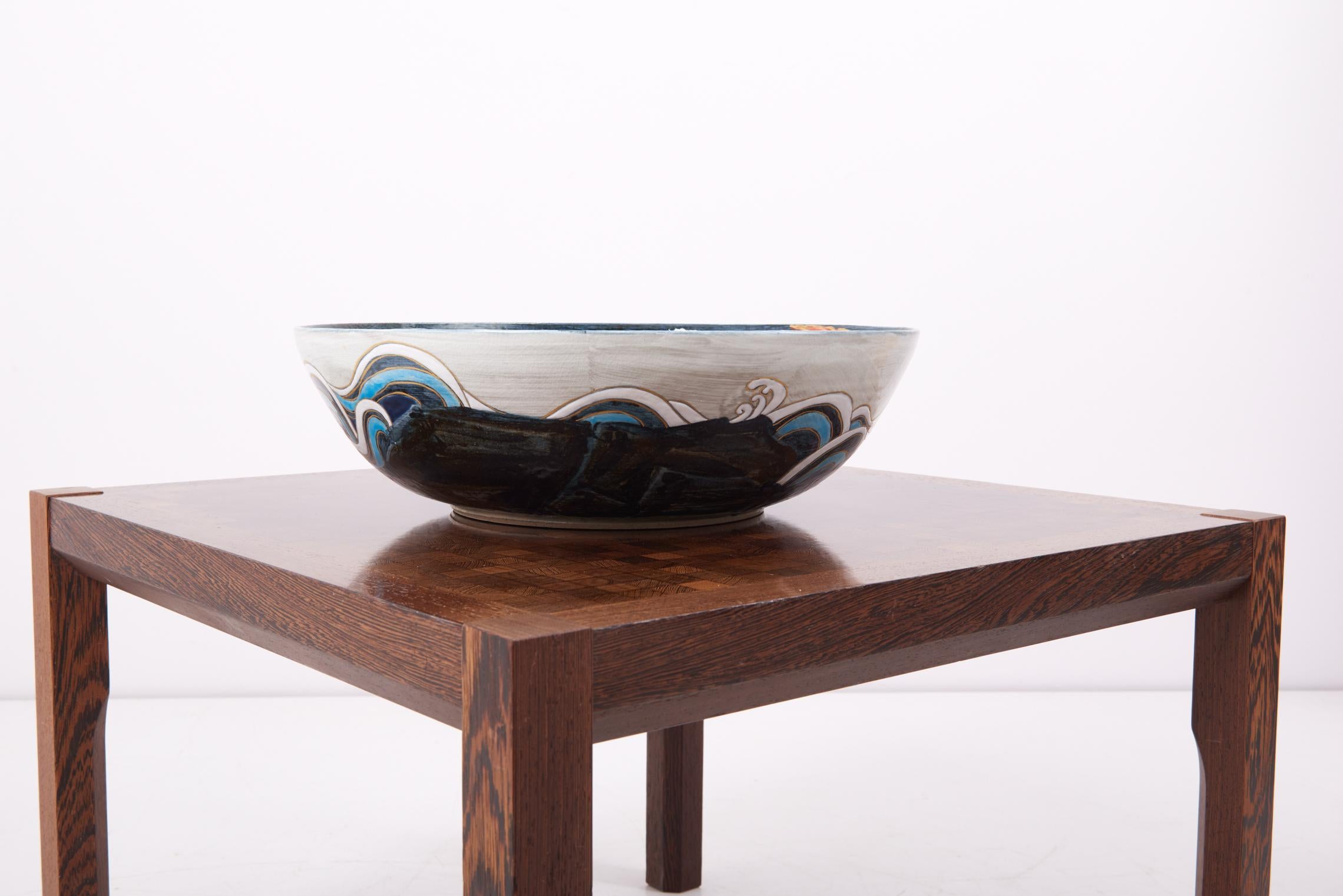 Japanese Hand Painted Ceramic Bowl, New For Sale 1
