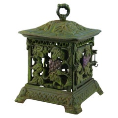 Japanese Hand Painted Grapes and Leaves Garden Lighting Lantern