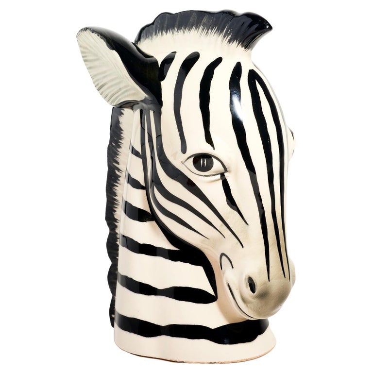 Japanese Hand Painted Zebra Bookend Set at 1stDibs