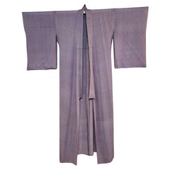 Japanischer handgefertigter langer Seiden-Kimono für Männer #1 von 1955
