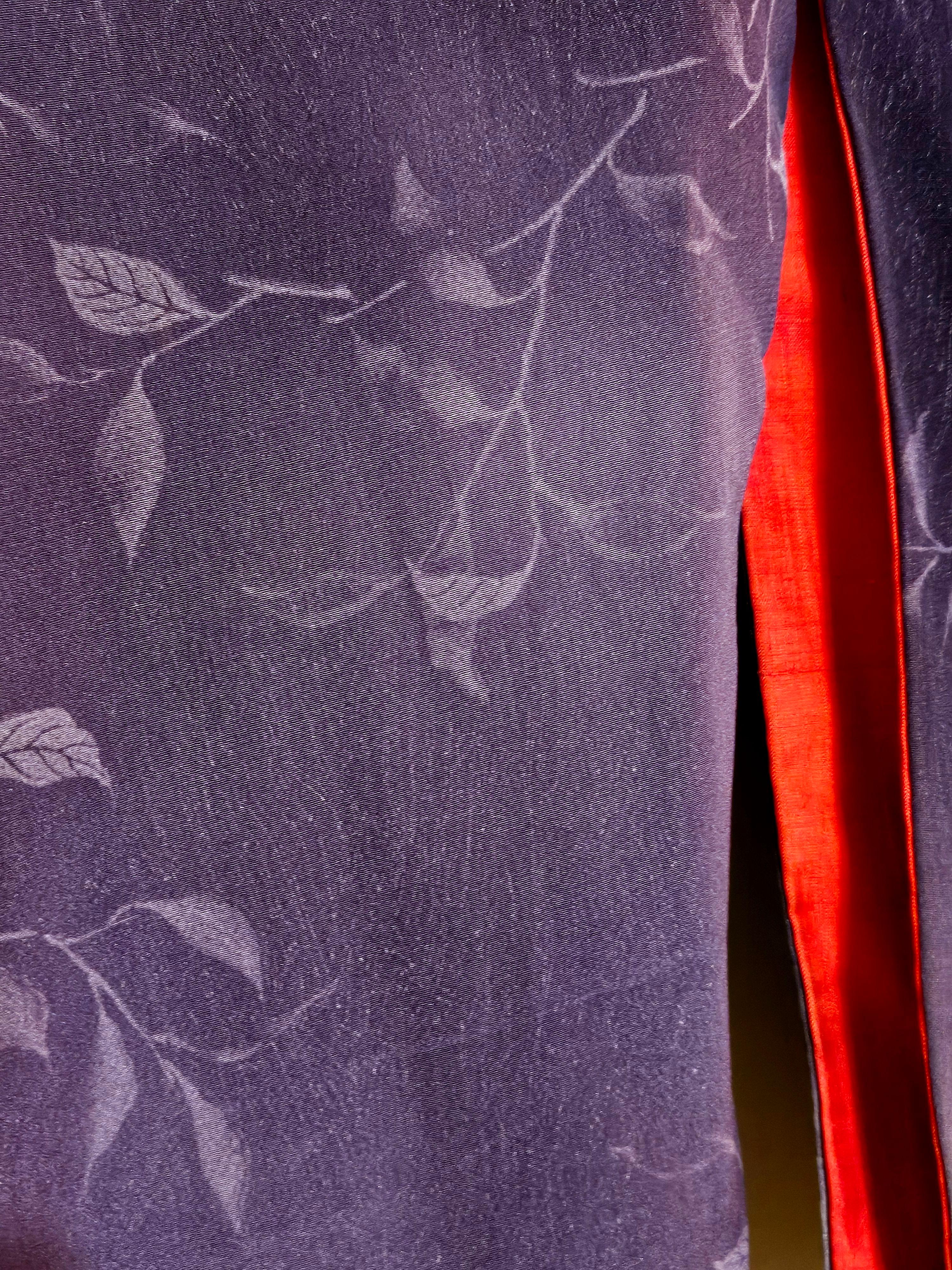 Japanischer handgefertigter langer Seidenkimono für Männer #2 von 1955 im Angebot 1