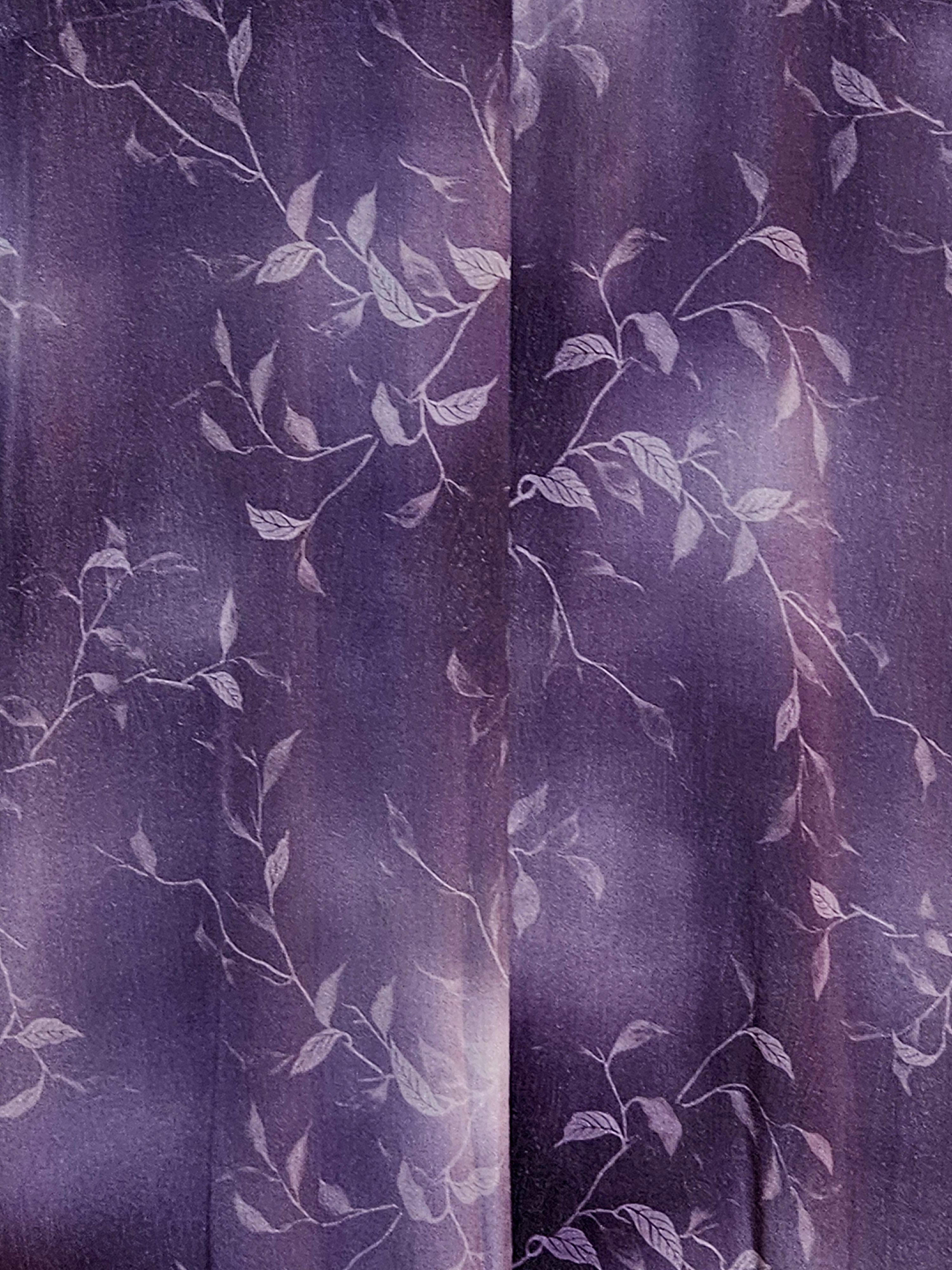 Japanischer handgefertigter langer Seidenkimono für Männer #2 von 1955 im Angebot 4