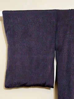 Japanese Handmade Men's Long Silk Kimono #3 from 1955