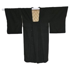 Japanischer handgefertigter langer Seiden-Kimono für Männer #4 von 1955
