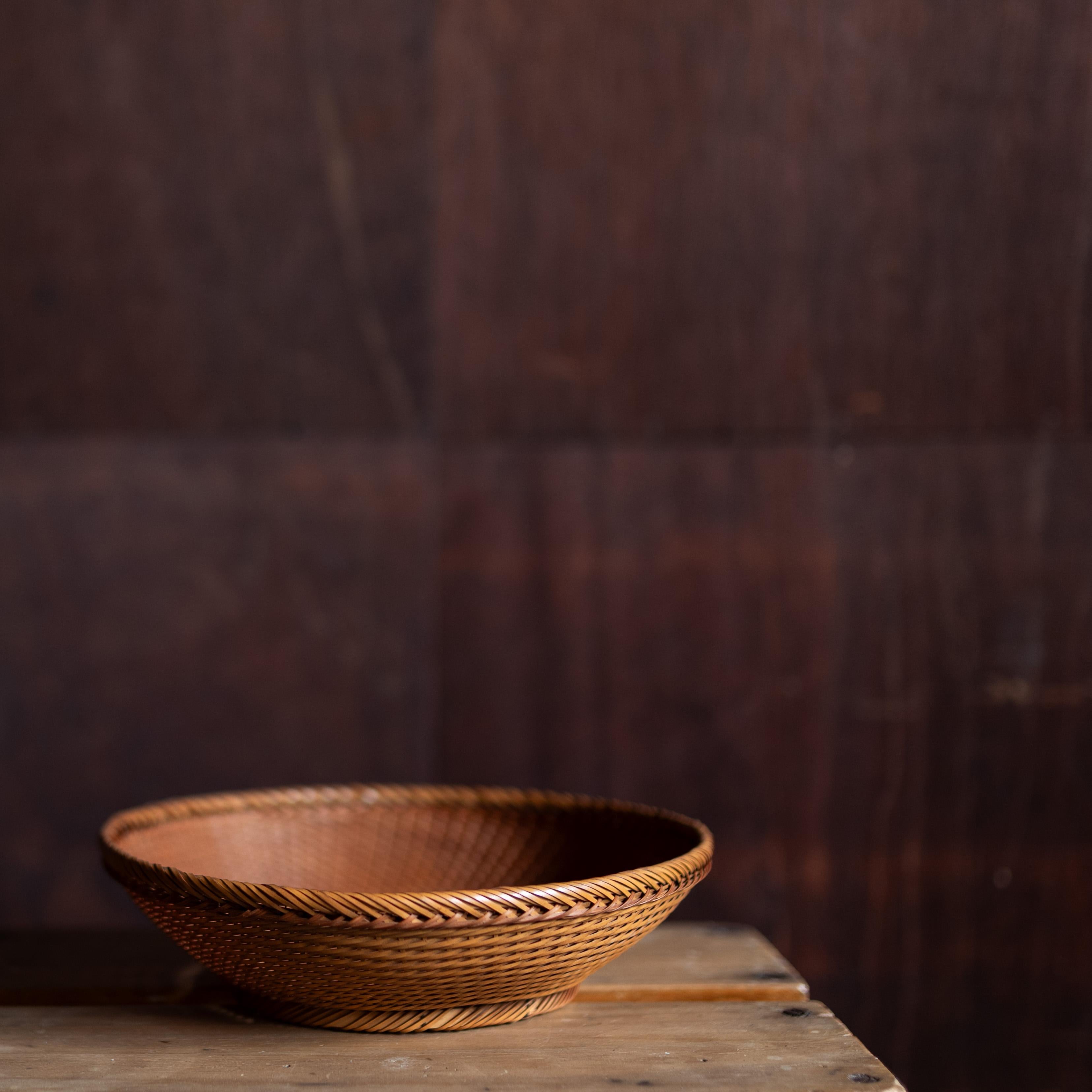 Japanese Handwoven Basket, Kago, Japan, 20th Century For Sale 1