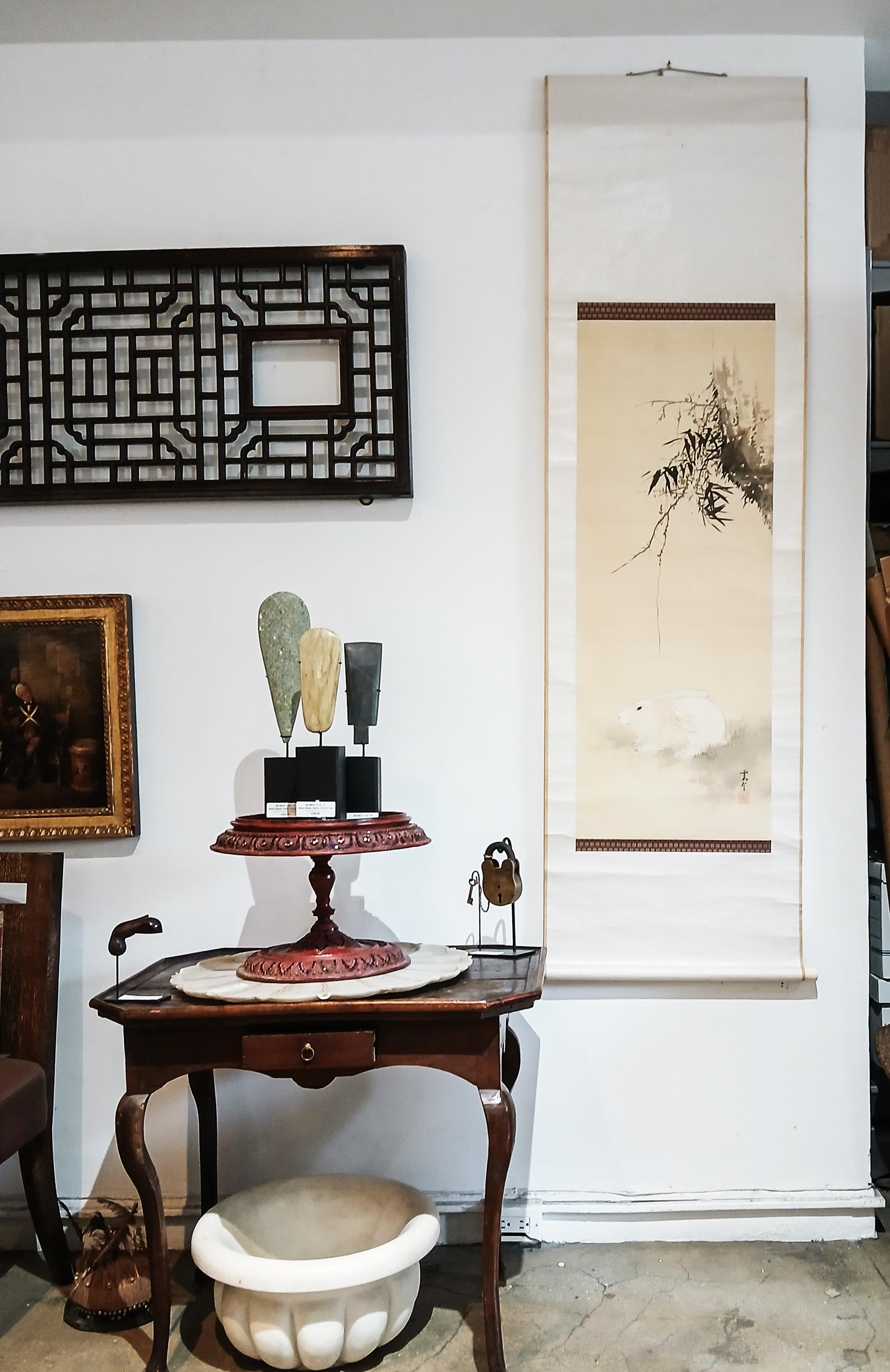 Japanese Hanging Scroll, Late 19th Century For Sale 8