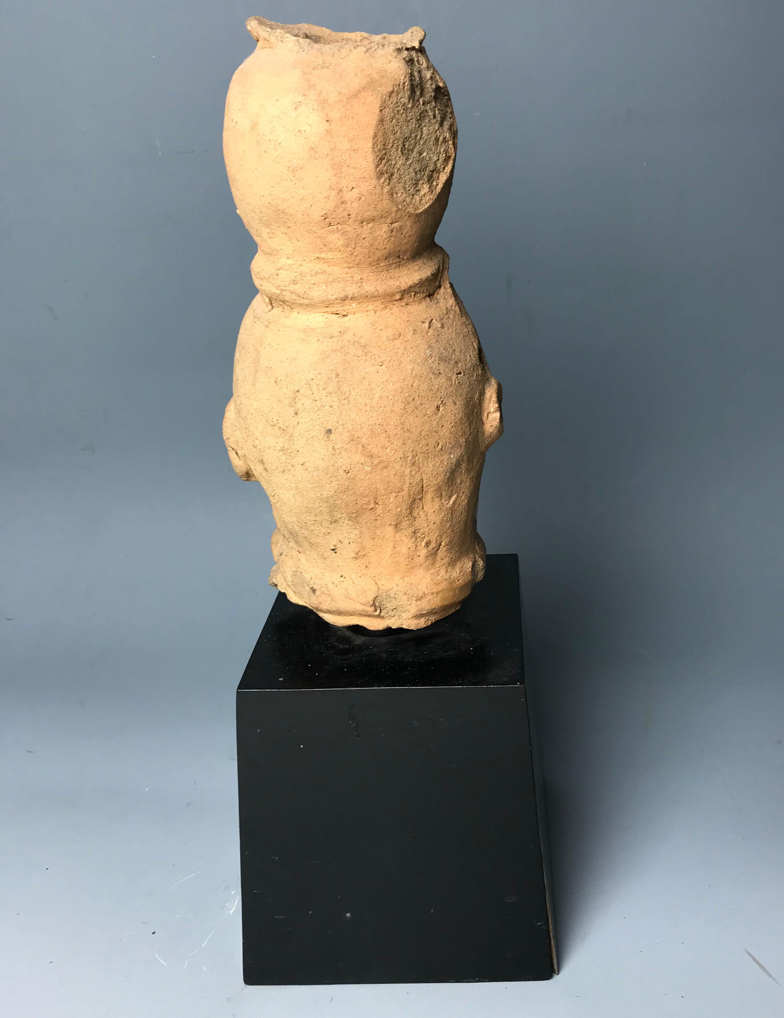 Antike japanische Haniwa-Terrakotta-Figur, Kofun C, 6. Jahrhundert, Asiatische Kunst (Handgefertigt) im Angebot