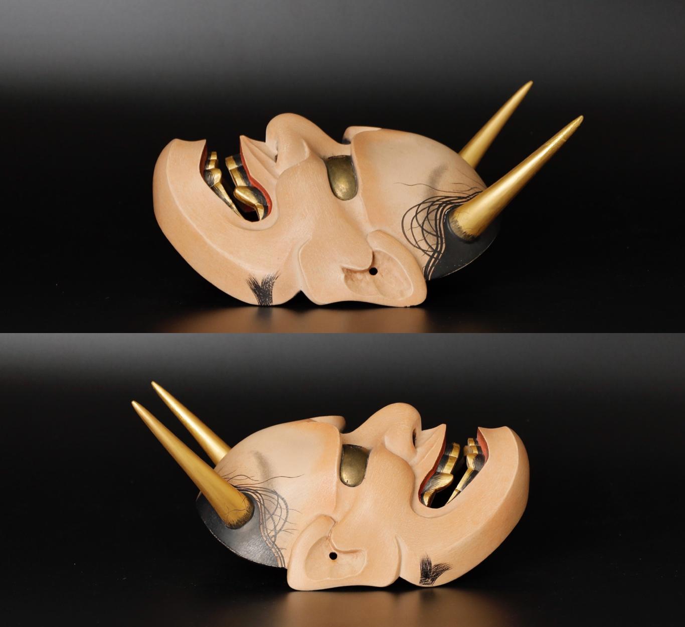 Japanese Hannya Mask of a Jealous Female Serpent-Demon Made by Douun 2