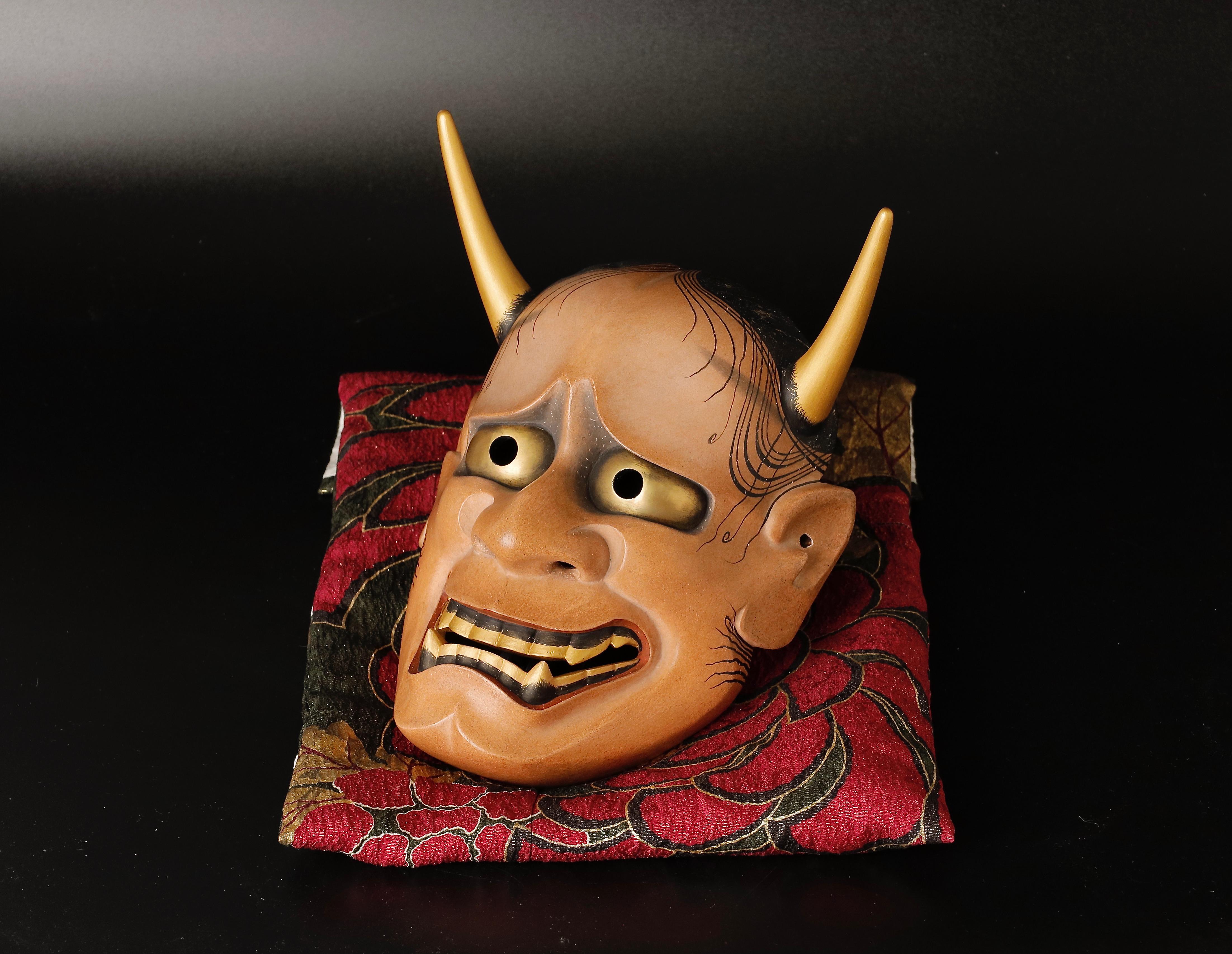 Japanese Hannya Mask of a Jealous Female Serpent-Demon Made by Tsuchida Etsuko 2