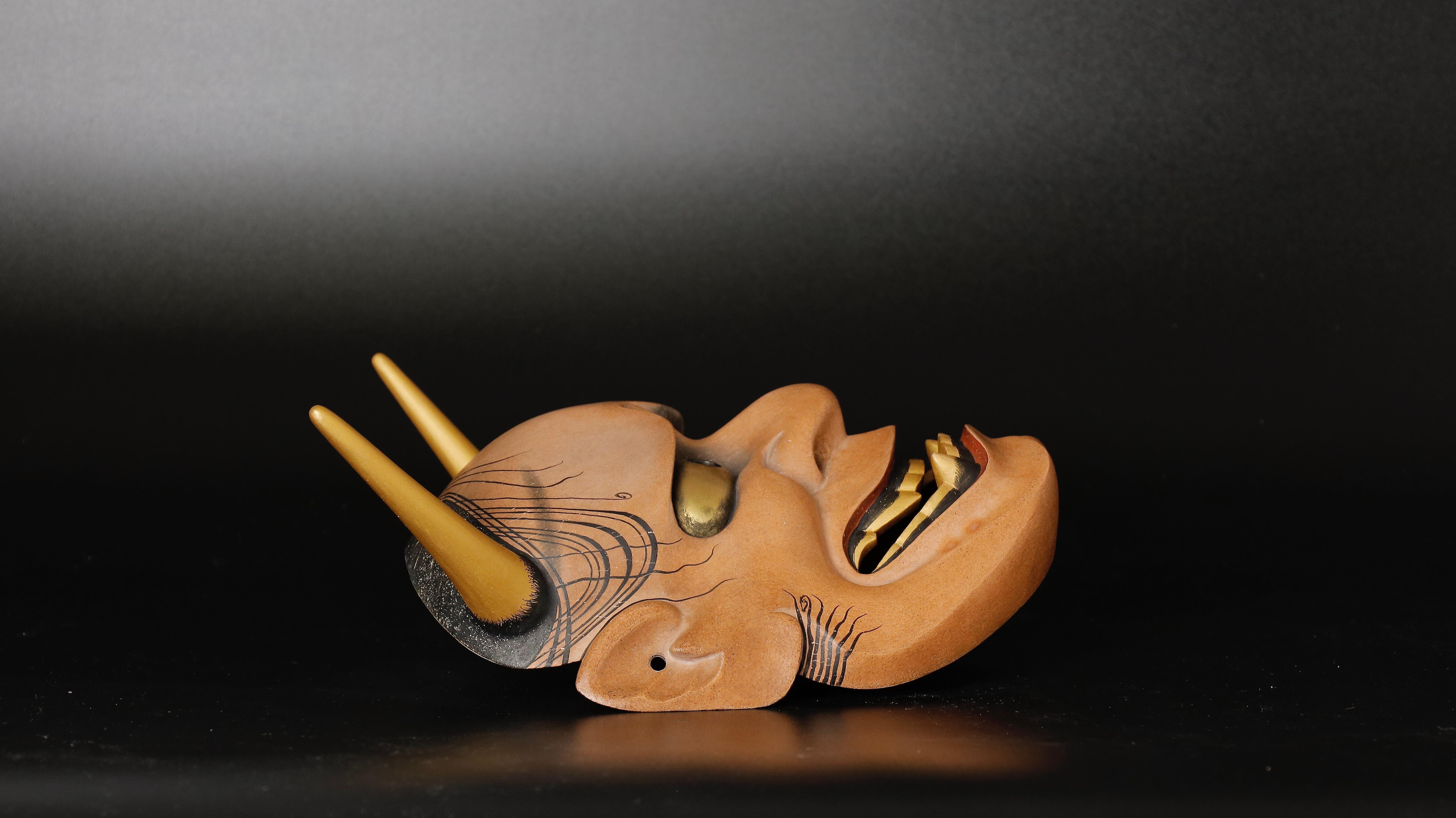 Japanese Hannya Mask of a Jealous Female Serpent-Demon Made by Tsuchida Etsuko 6