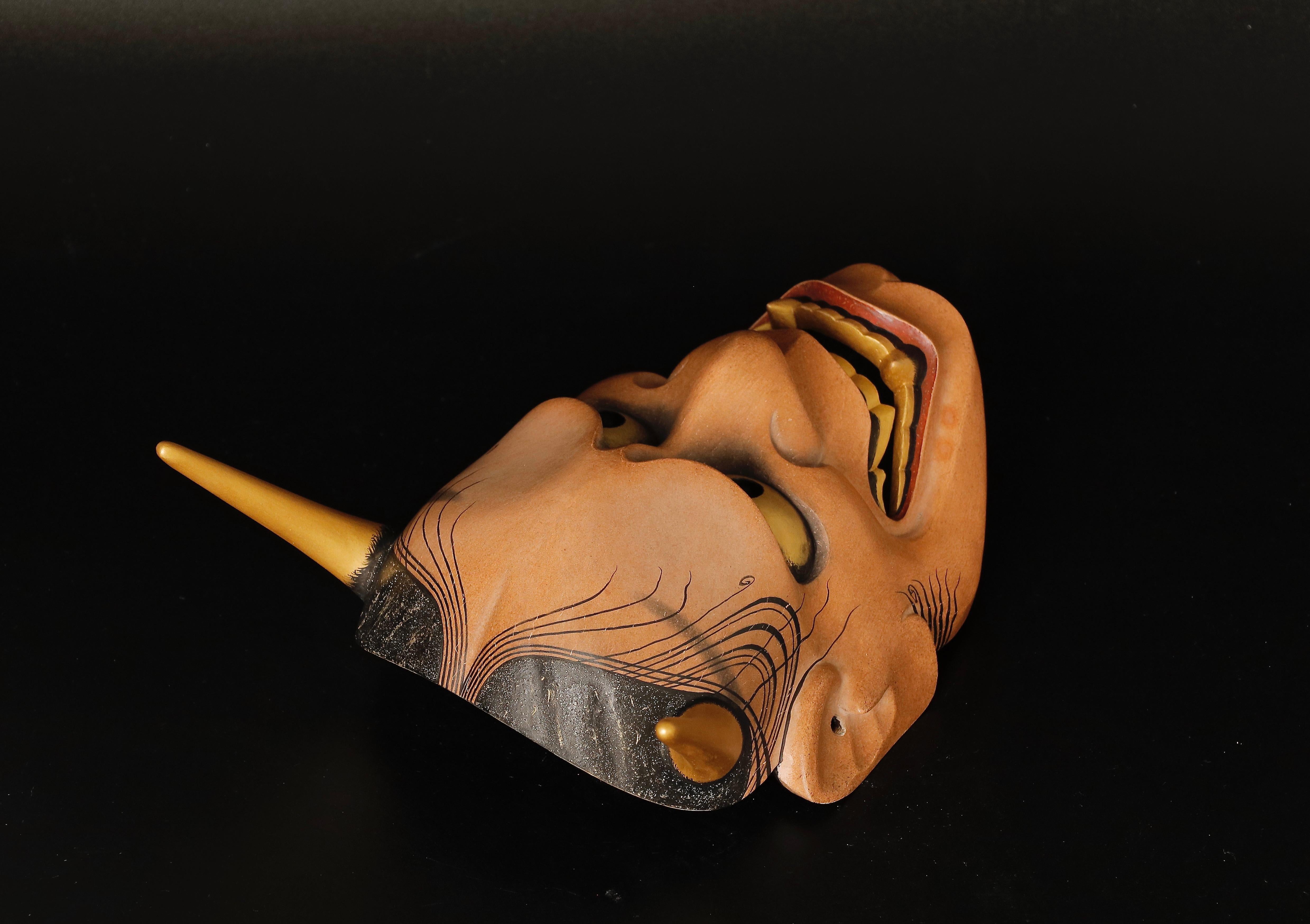 Japanese Hannya Mask of a Jealous Female Serpent-Demon Made by Tsuchida Etsuko 8