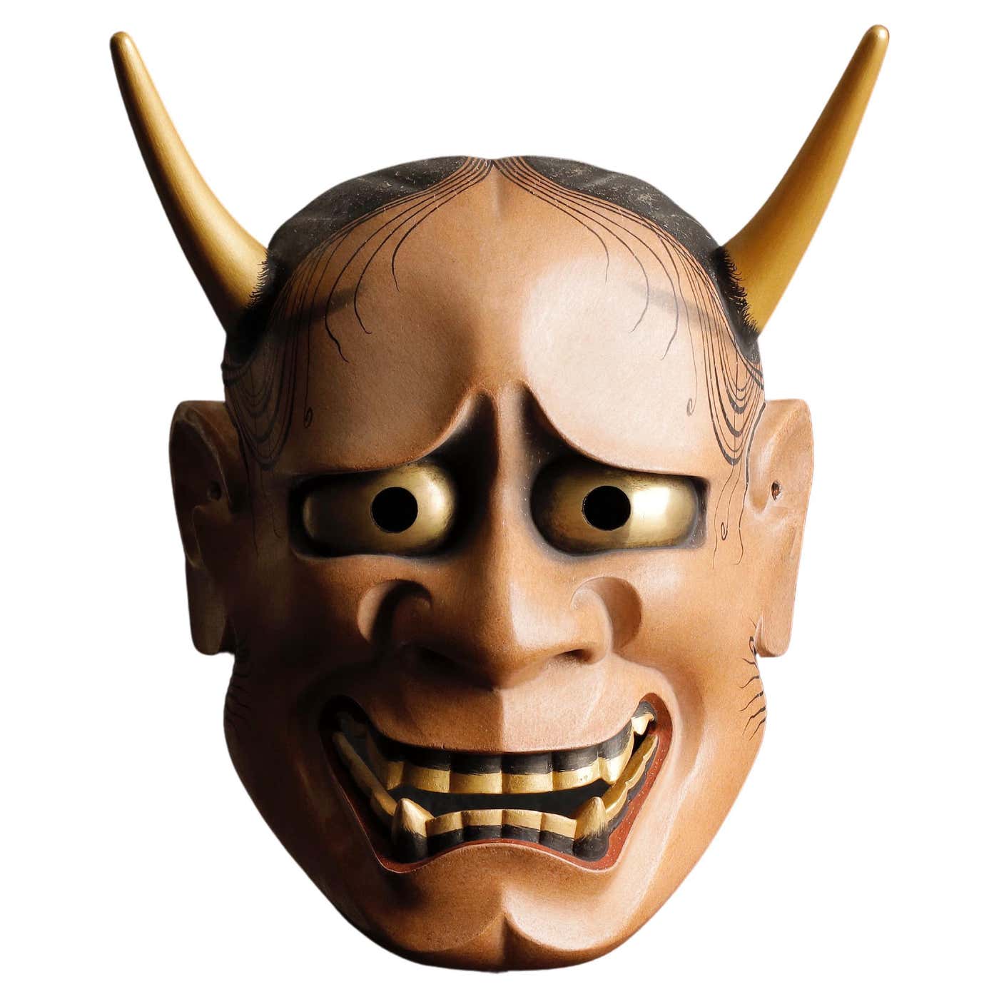Japanese Hannya Mask of a Jealous Female Serpent-Demon Made by Tsuchida ...