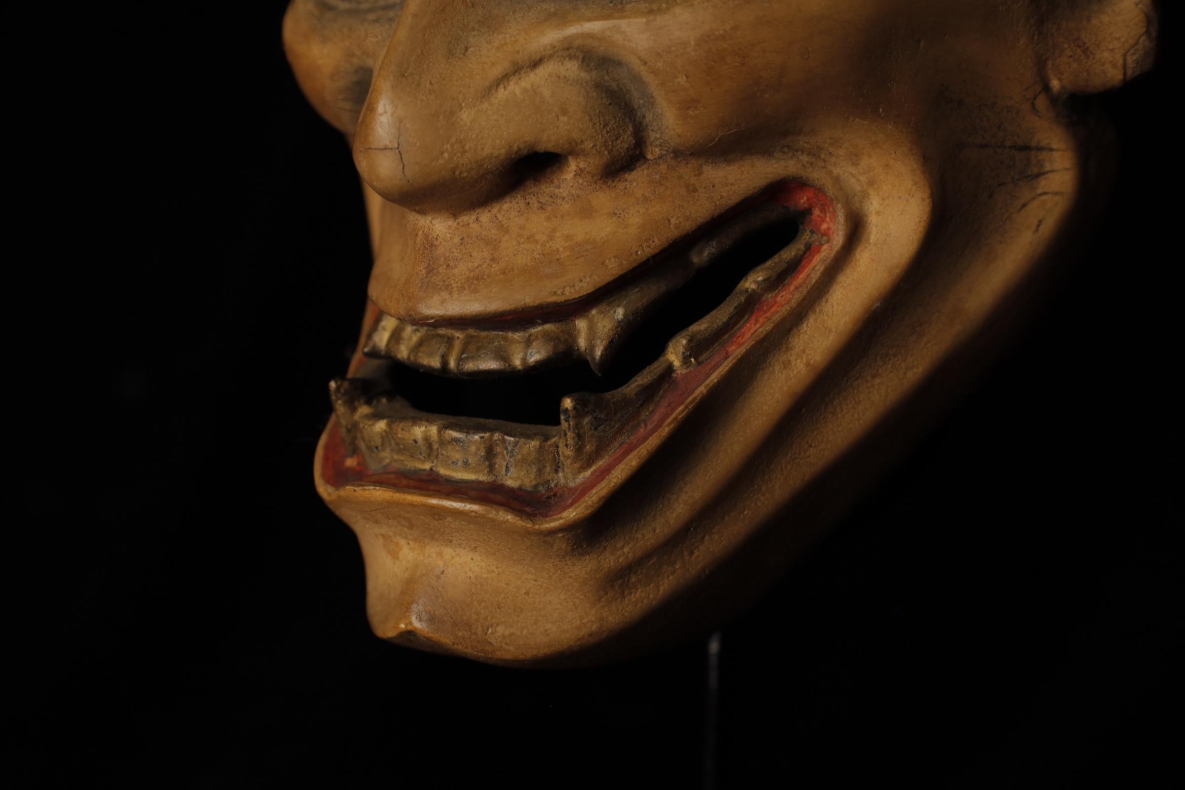 Japanese Hannya (般若) Noh Mask. Attributed to Takada Fuki (高田 冨季, 1935–2008) 2