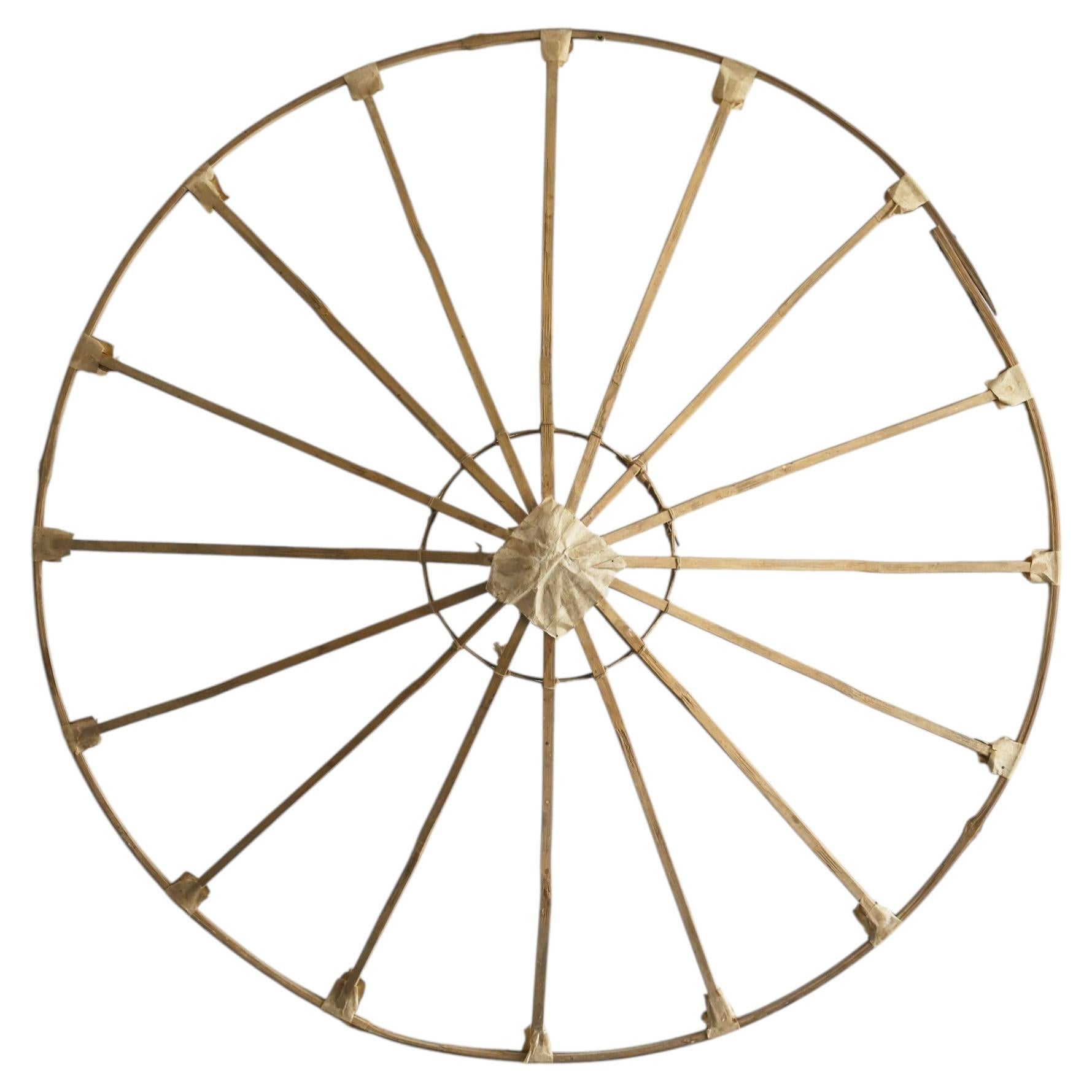 Japanische Hut-Bambus-Skulptur/Wandschmuck/Frühes 20. Jahrhundert im Angebot
