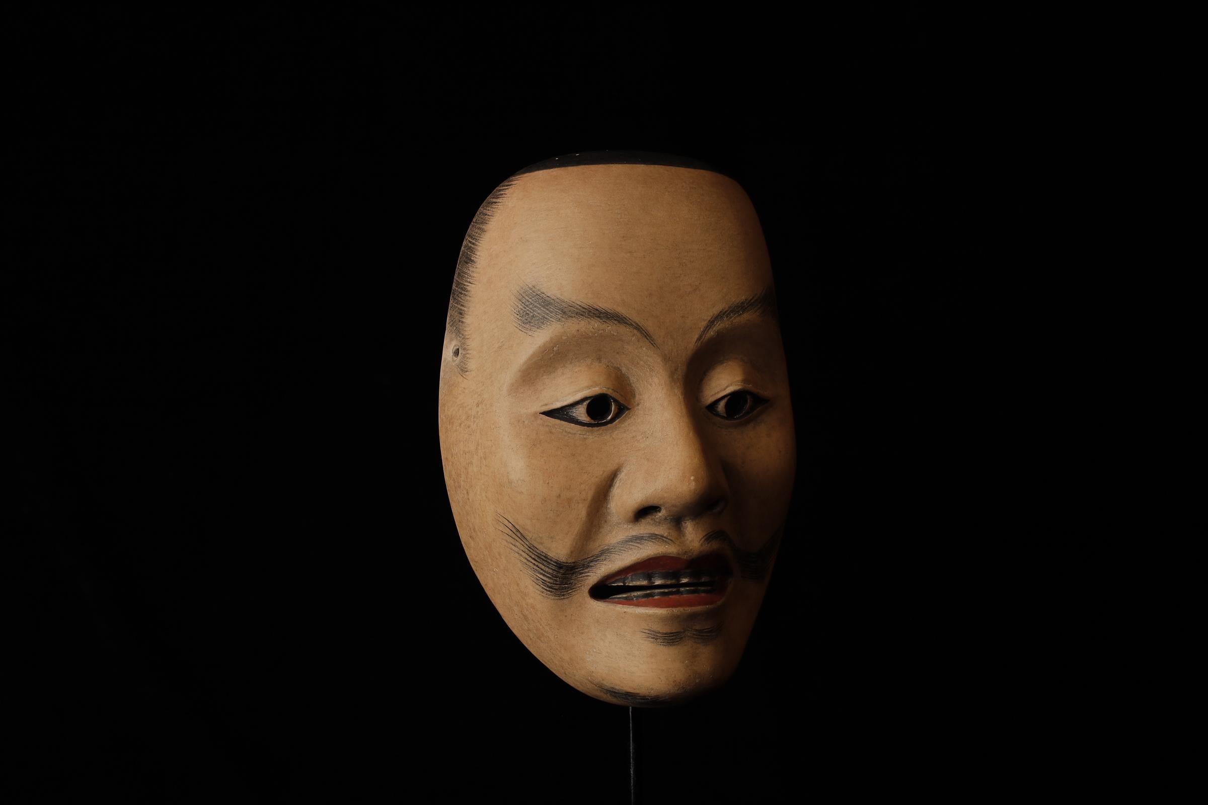 Japonais  Heita (平太) Masque nô. Attribué à Takada Fuki (高田 冨季) en vente 4