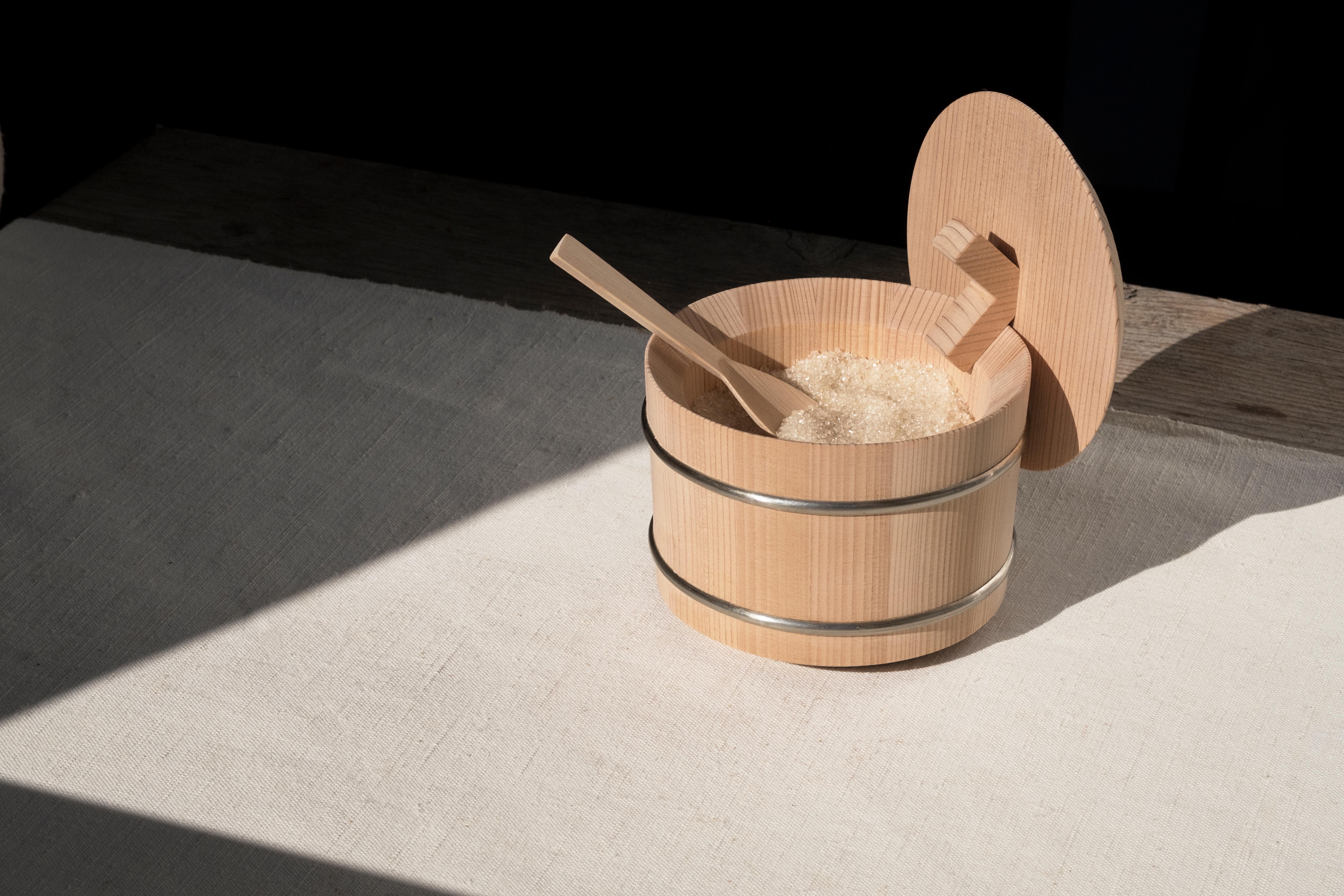 japanese wooden rice container