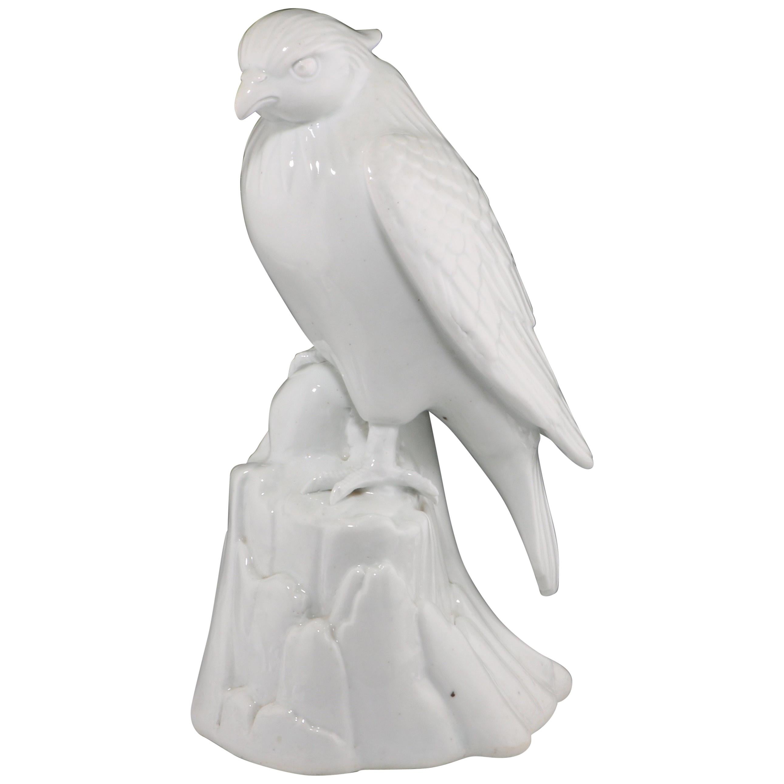 Japanese Porcelain Hirado Figure of a Hawk 19th Century For Sale