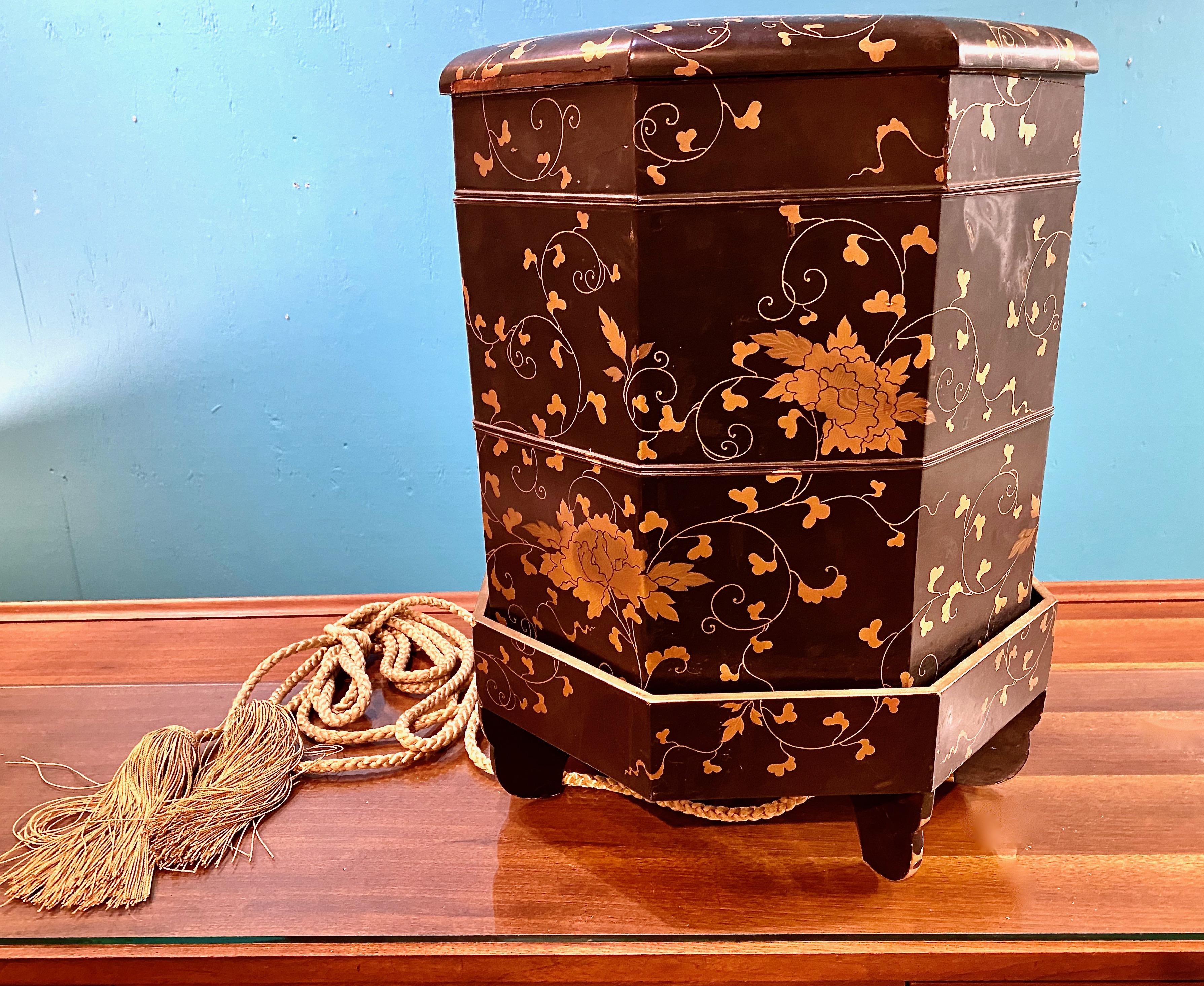 Anglo-Japanese Japanese Hokai Lacquer Box