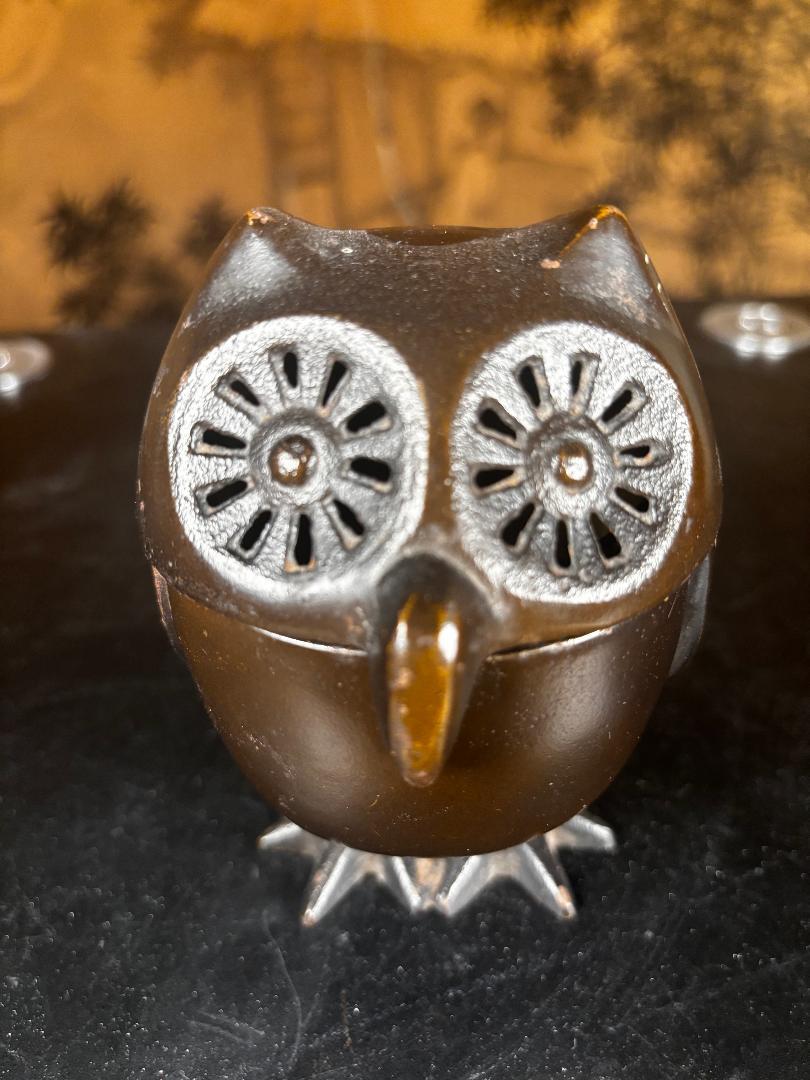 Showa Lanterne et encensoir japonais à nez crochu en forme de hibou