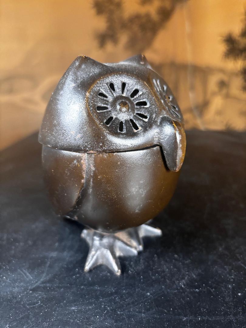 Fait main Lanterne et encensoir japonais à nez crochu en forme de hibou