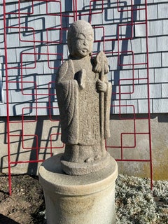 Antique Japanese Huge 1793 Spiritual Guardian Of Children and Travelers