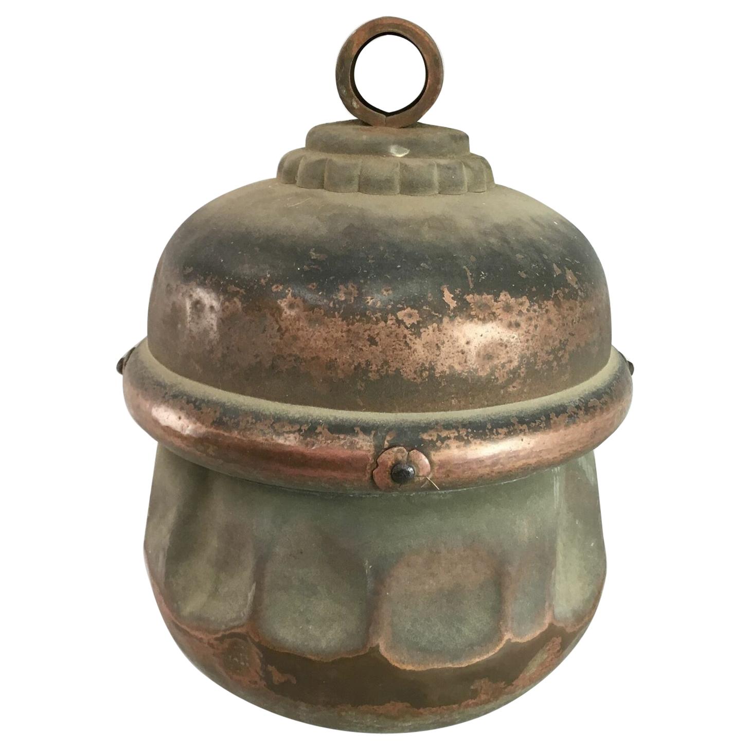 Late 19th Century Japanese Huge 18 Inch Antique Temple Shinto Prayer Bell, Genuine Historical Item For Sale