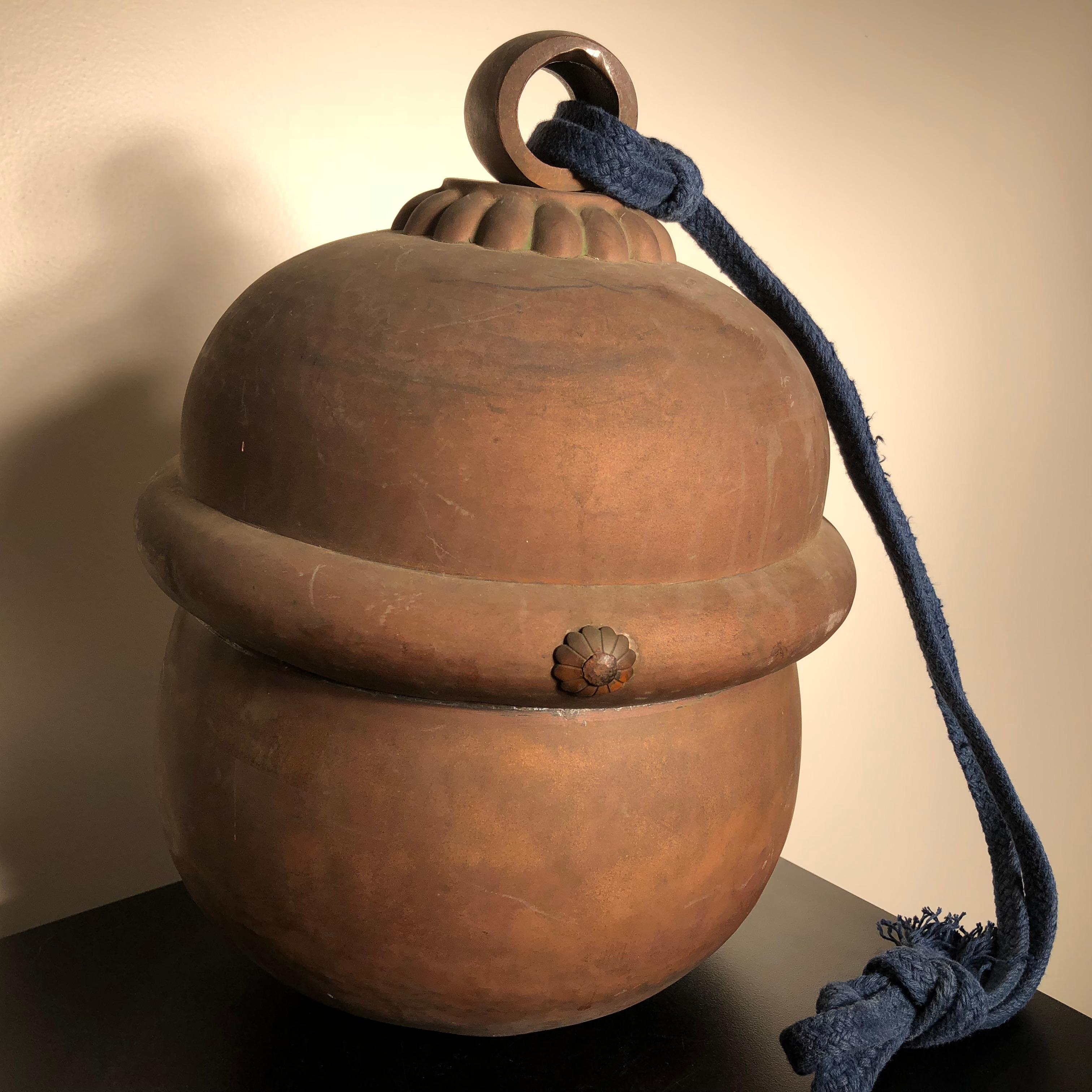 Late 19th Century Japanese Huge Antique Shinto Suzu Temple Bell