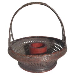 Japanese Ikebana Basket, Late 19th Century