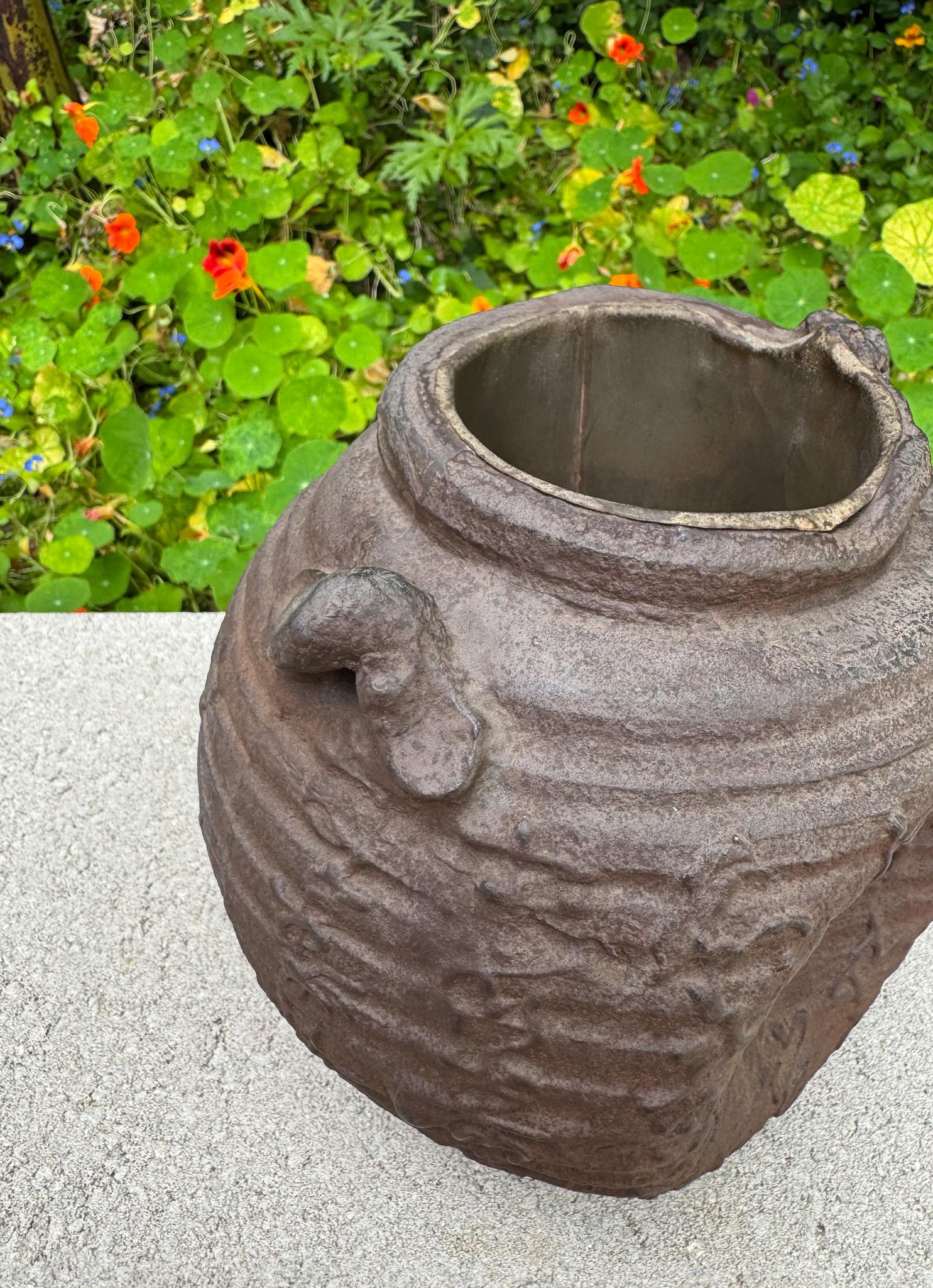 Vaso giapponese Ikebana in ferro, Giappone, XX secolo in vendita 11