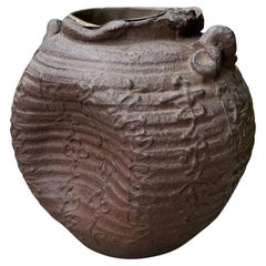 Japanese Ikebana Iron Vase, Japan, 20th Century