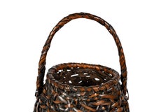 Japanese Ikebana or hanakago flower basket in bamboo