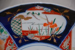 Japanese Imari 19th Century Charger with Mt. Fuji and Shishi Motifs