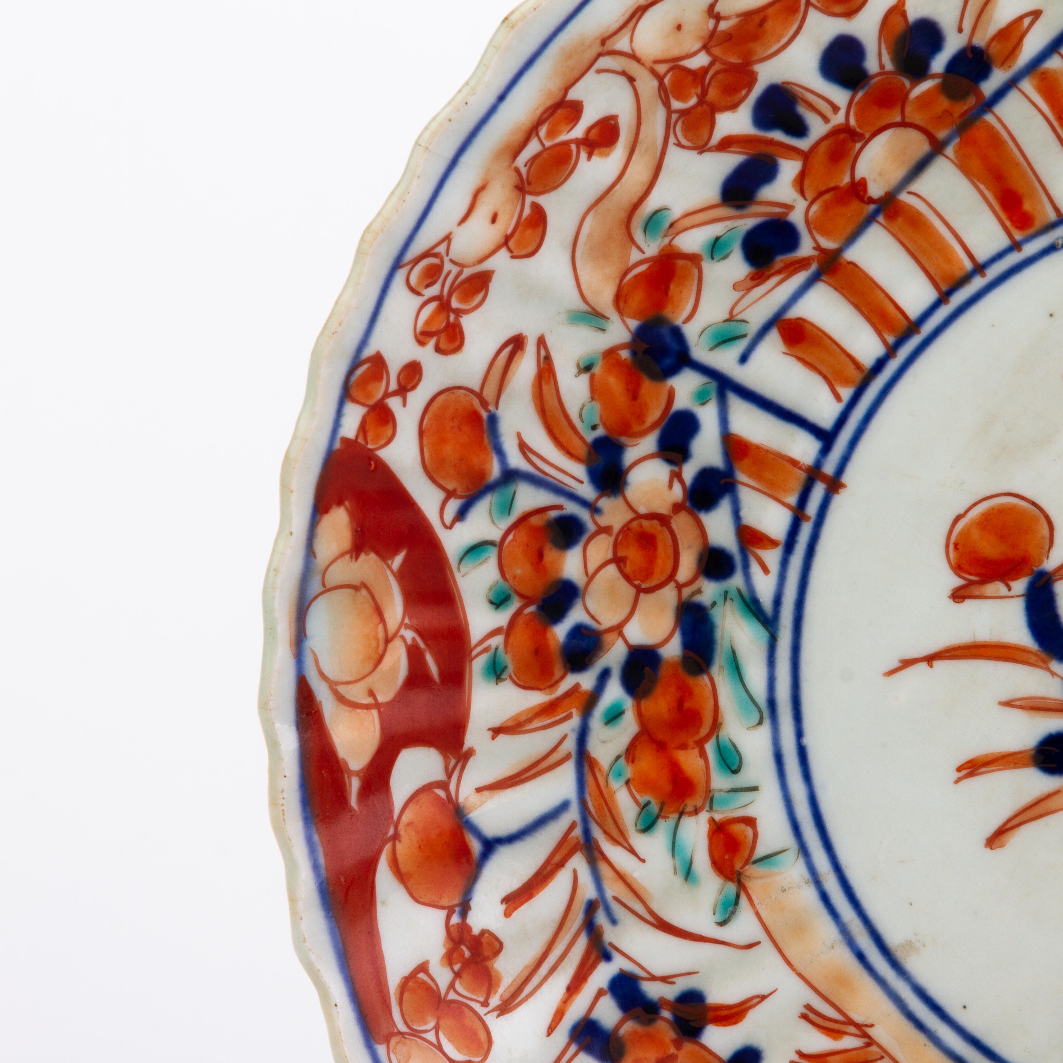 Japanese Imari Arita Porcelain Meiji Plate 19th Century For Sale 1