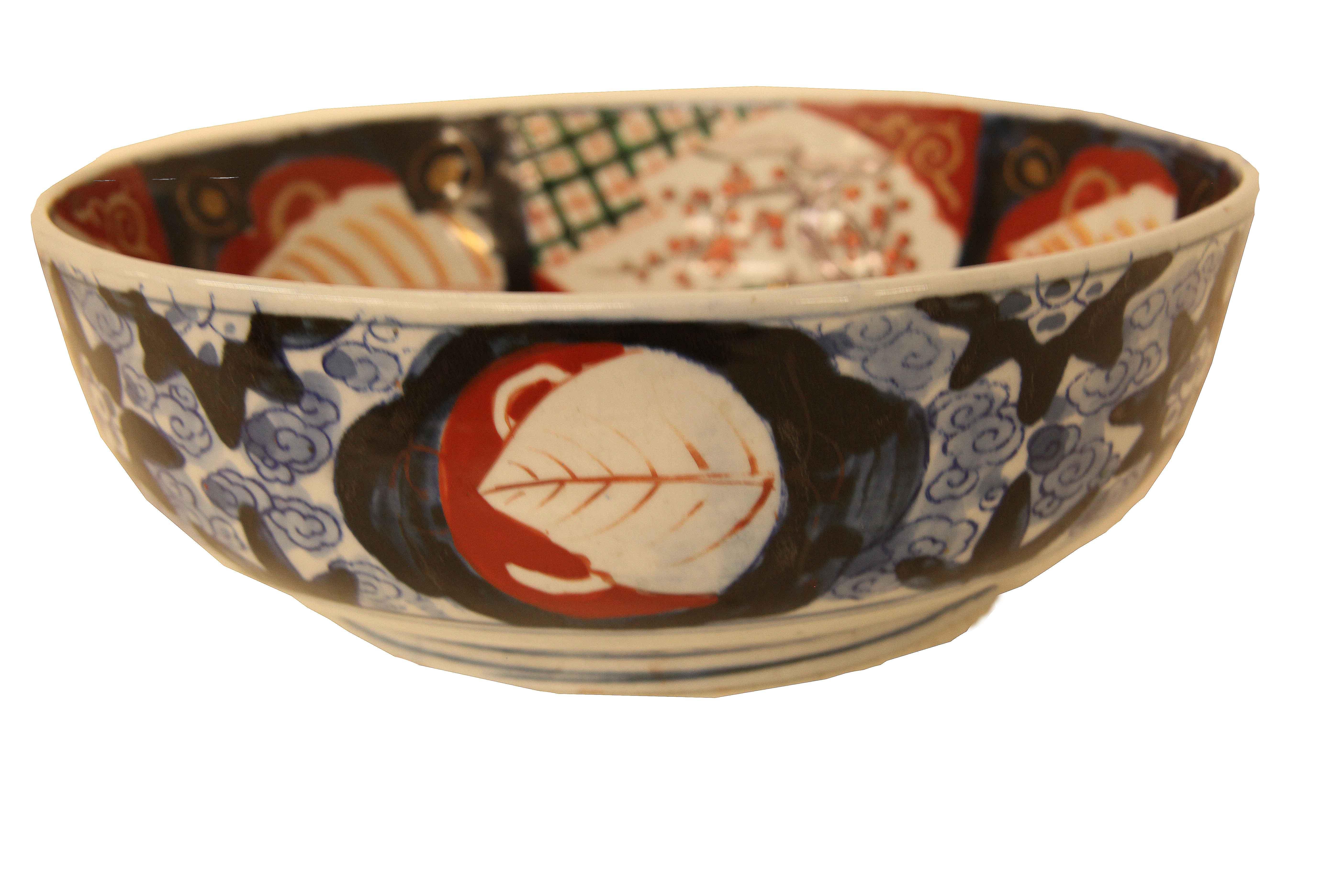 Porcelain Japanese Imari Bowl For Sale