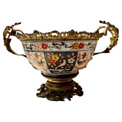 Japanese Imari Bowl With Dore Bronze