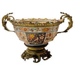 Japanische Imari-Schale aus Bronze mit Dore-Bronze