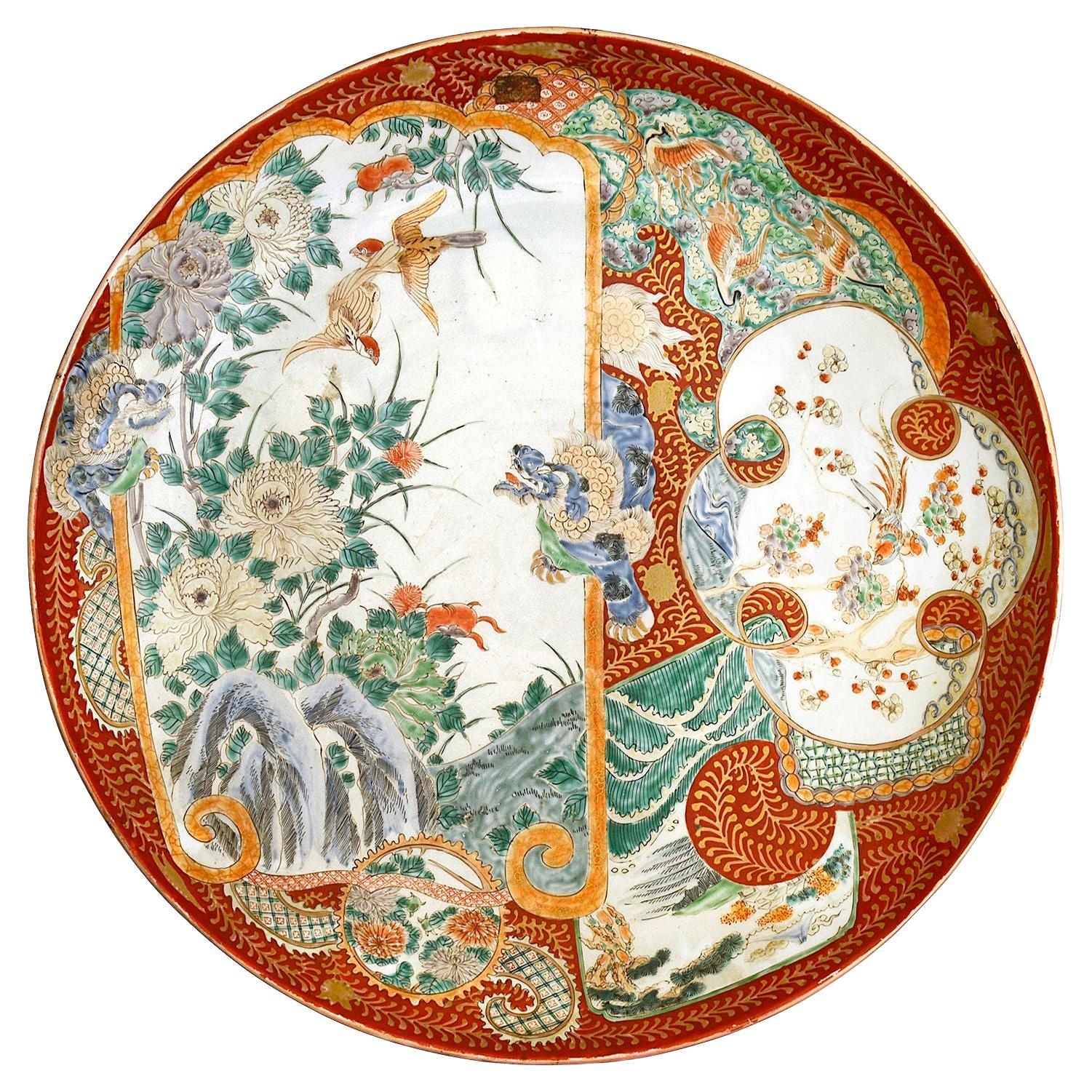 Japanese Imari charger, C19th, 56cm diameter