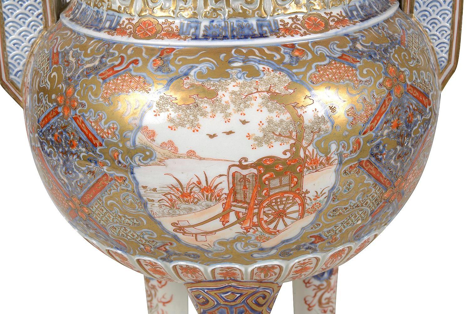 Imari Koro japonés, hacia 1890 en Bueno estado para la venta en Brighton, Sussex