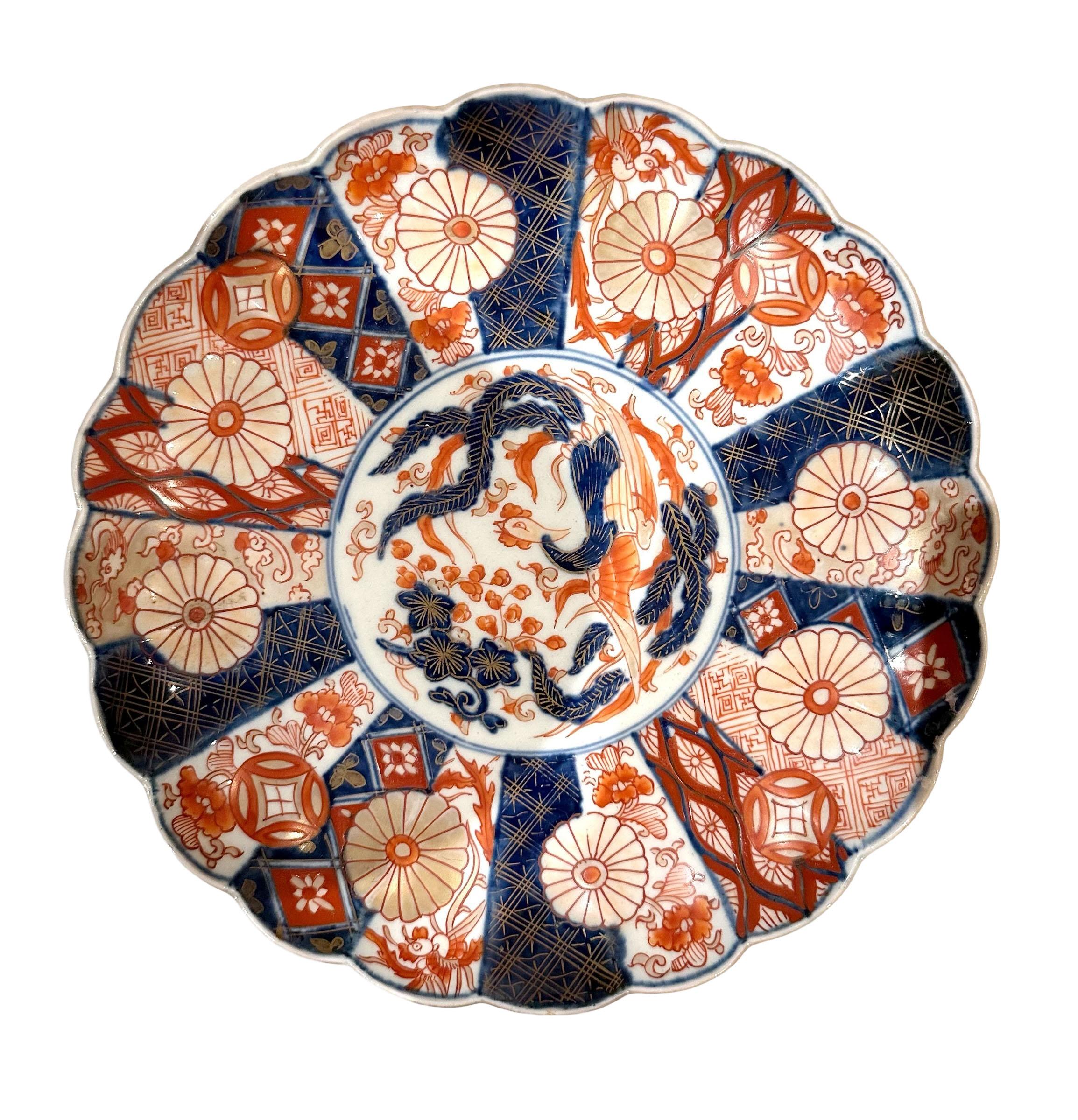 Porcelain Japanese Imari Plate For Sale