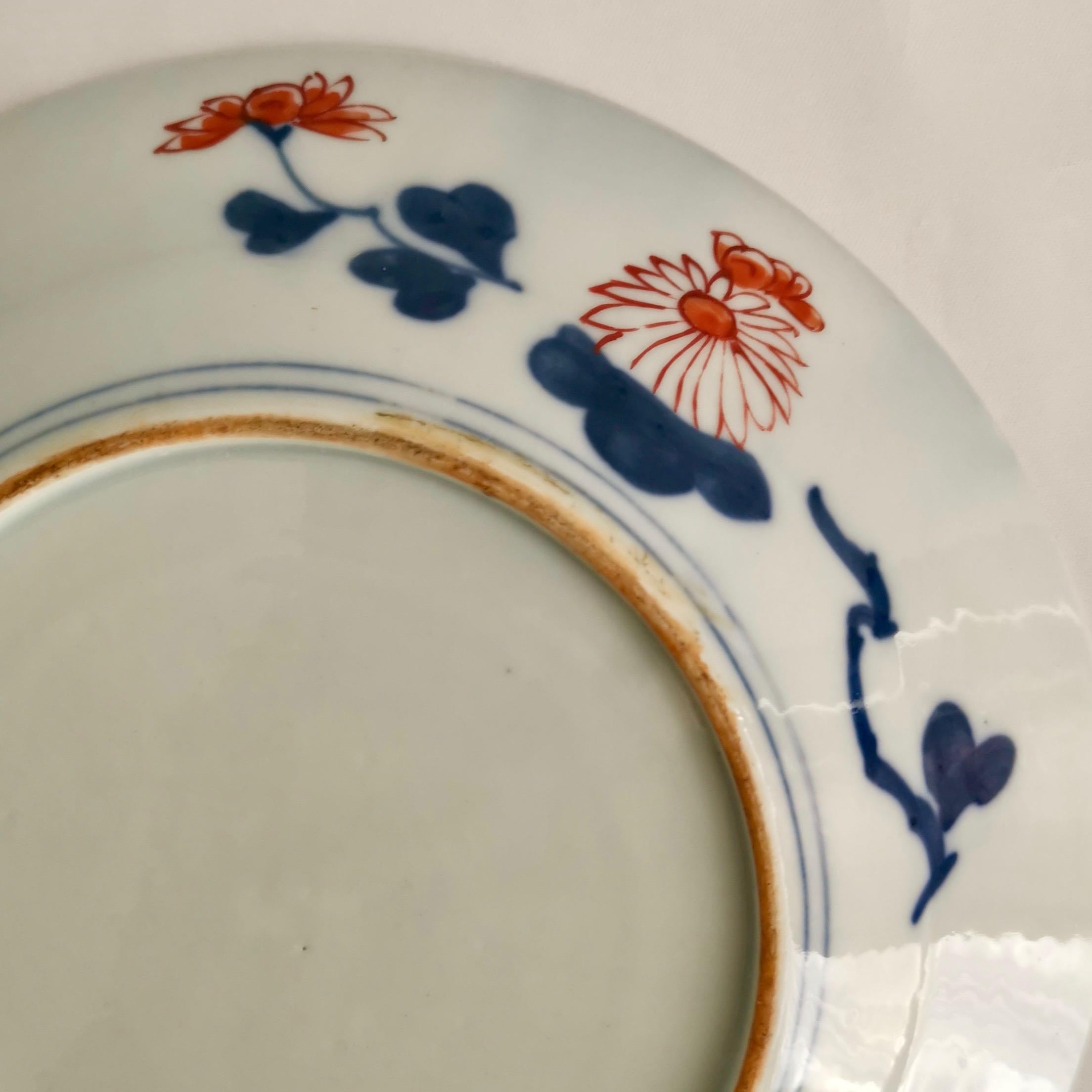 Japanese Imari Porcelain Plate with Dragon, Lions, Cranes, 17th C, Edo 1680-1700 6