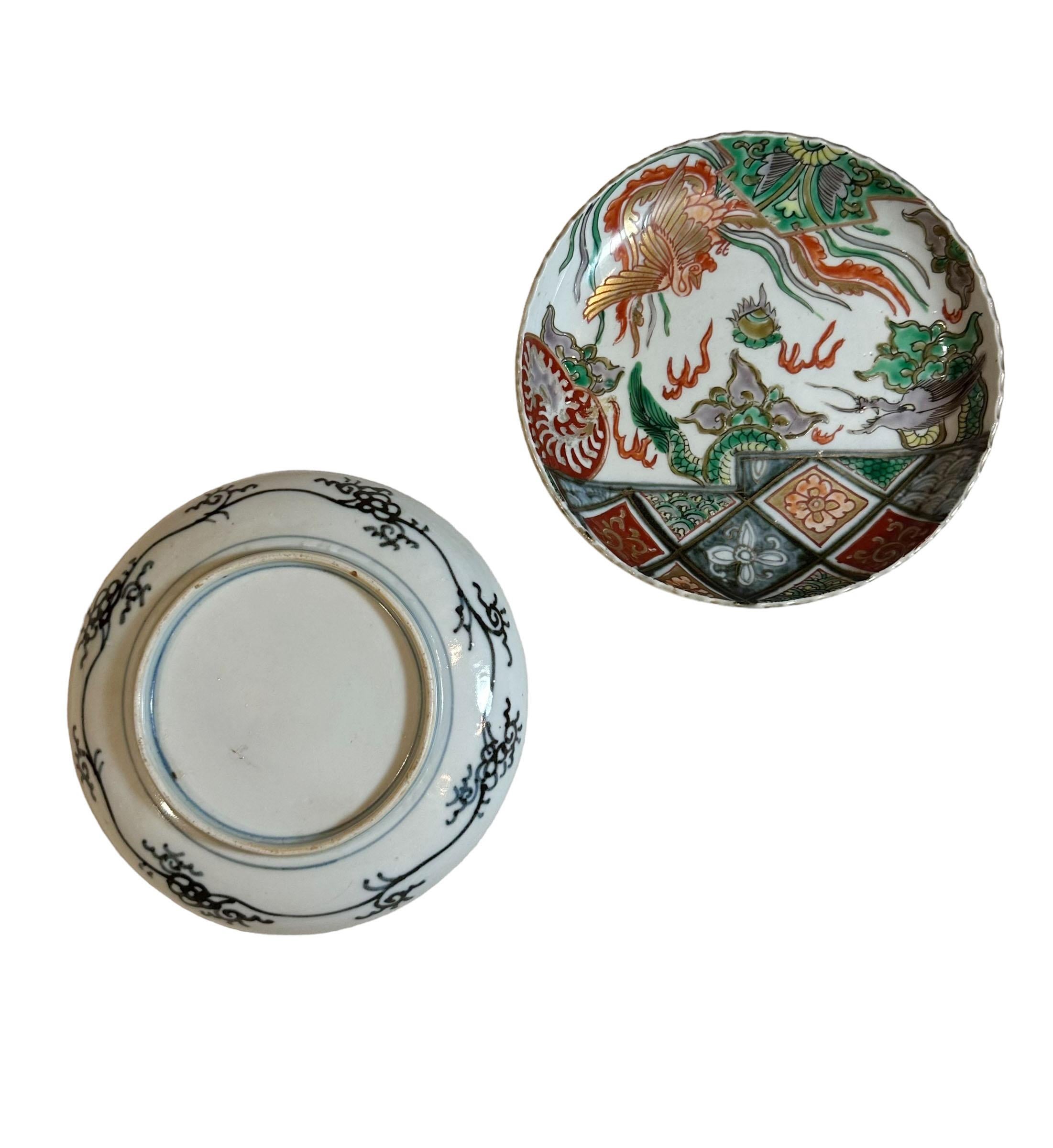 Porcelain Japanese Imari Plates For Sale