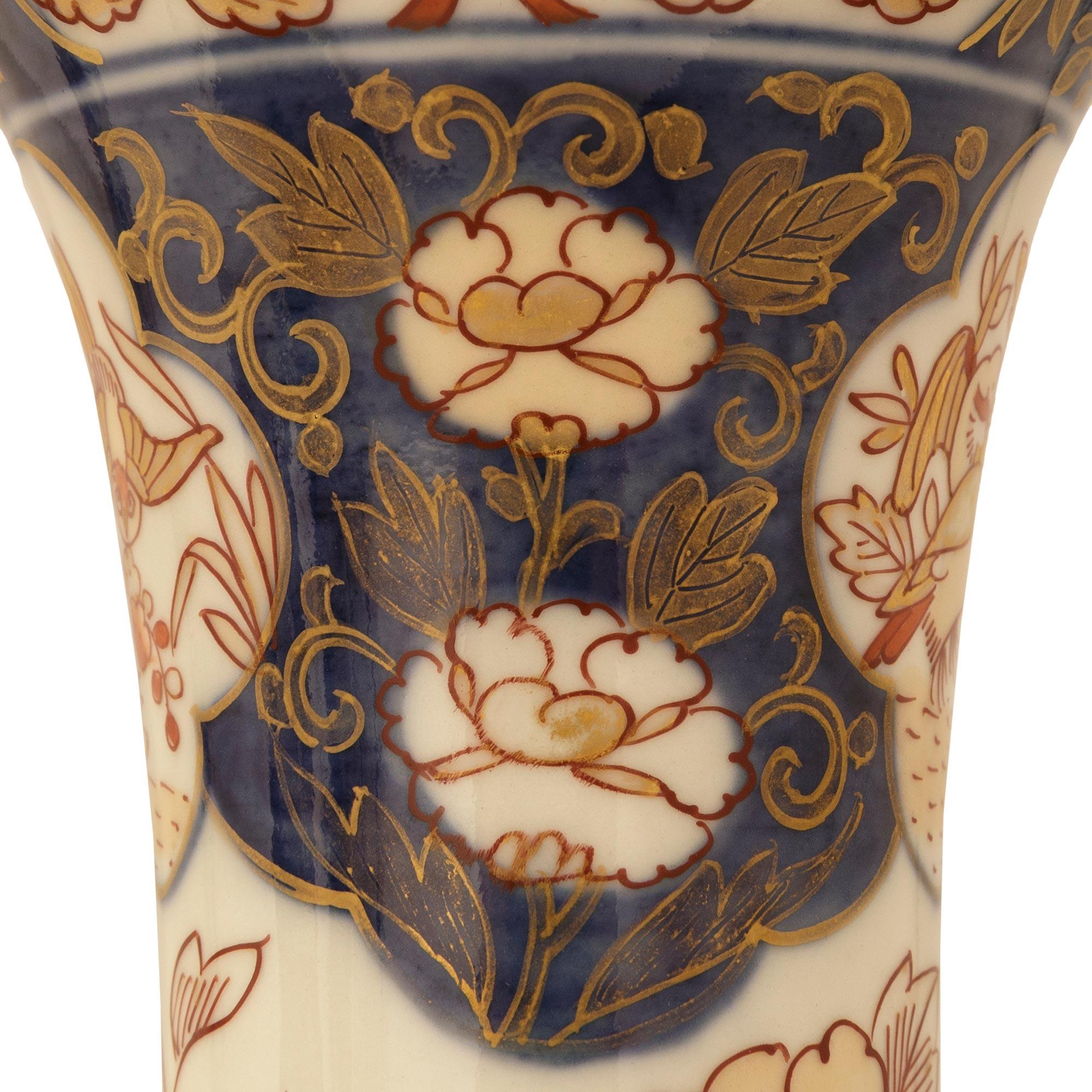 Japanese Imari Porcelain and French Louis XV st. Ormolu mounted vases For Sale 2
